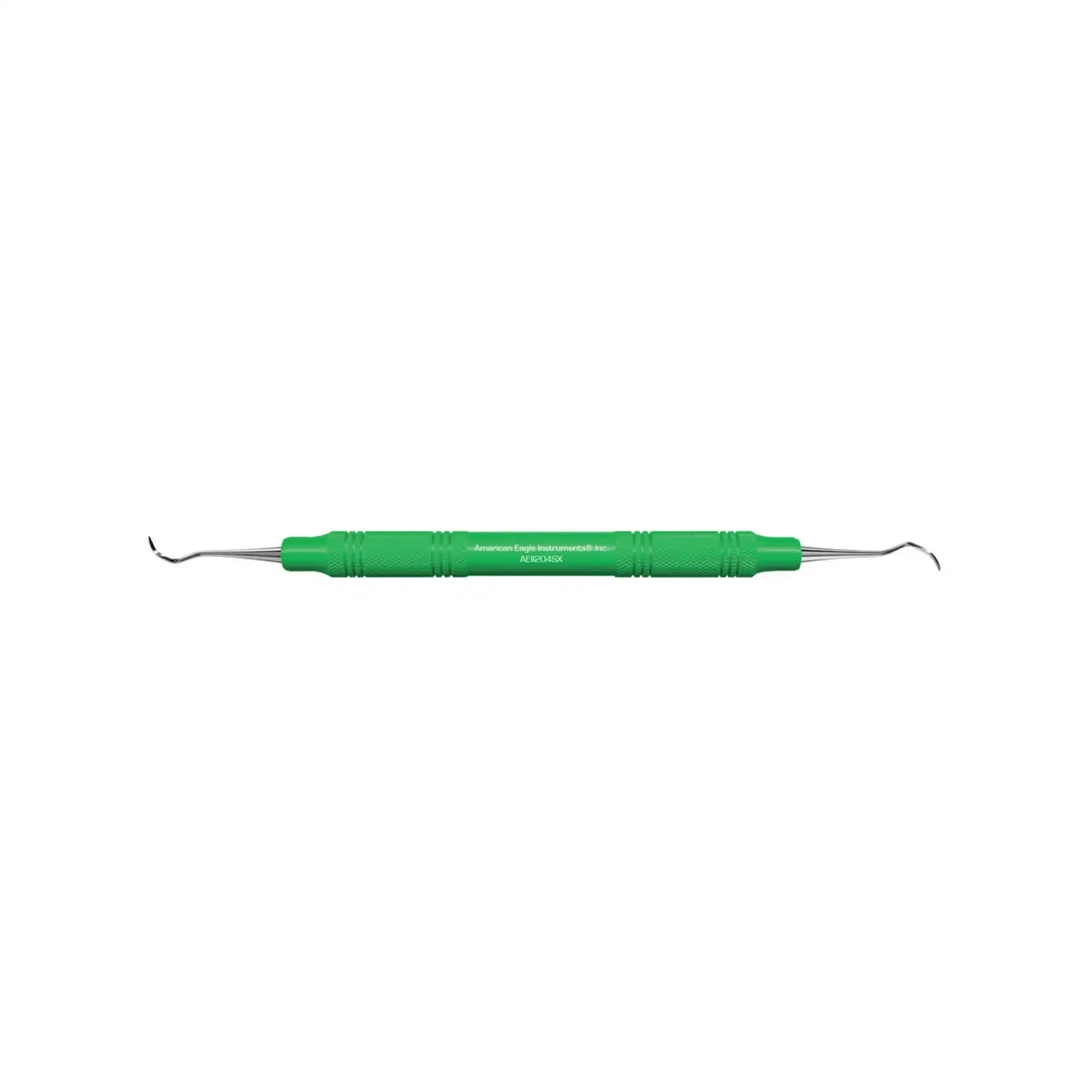American Eagle Titanium Implant Scaler Barnhart 5-6, Double-End, EagleLite Green Resin Handle, AEIIB5-6X thumbnail 2