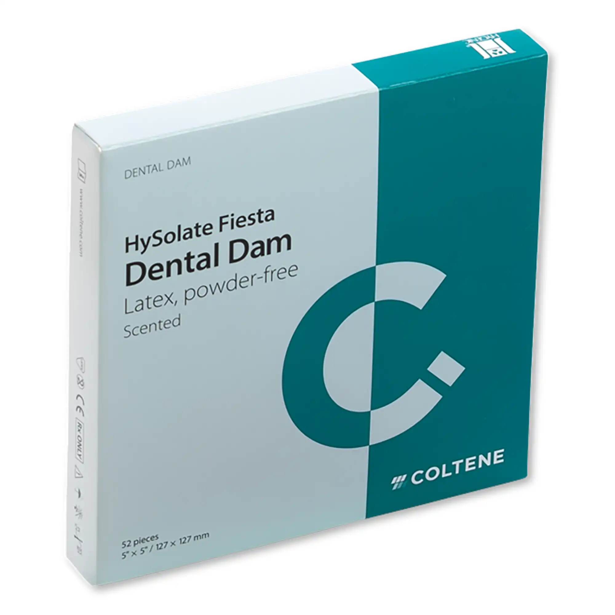 HySolate Fiesta Latex Dental Dam, 6" x 6", Medium Gauge, Assorted Colors, Fruit Scented, 360/Box, 60034440 thumbnail 2