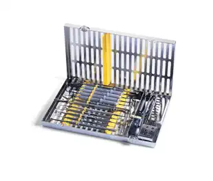 Hu-Friedy IMS Signature Series 16-Instrument Cassette with Accessory Area, Large, Red, 8" x 11" x 1.25", IM4160 thumbnail 2