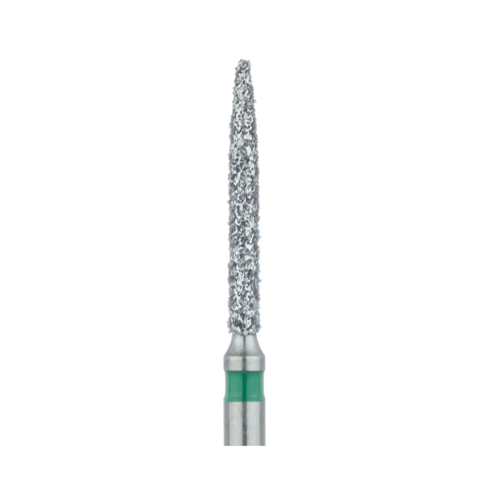 Meisinger Multi-Use Diamond Bur, FG, Long Flame, #863G, 1.2 mm, Coarse, Green, 5/Pk, 863G-012-FG thumbnail 3
