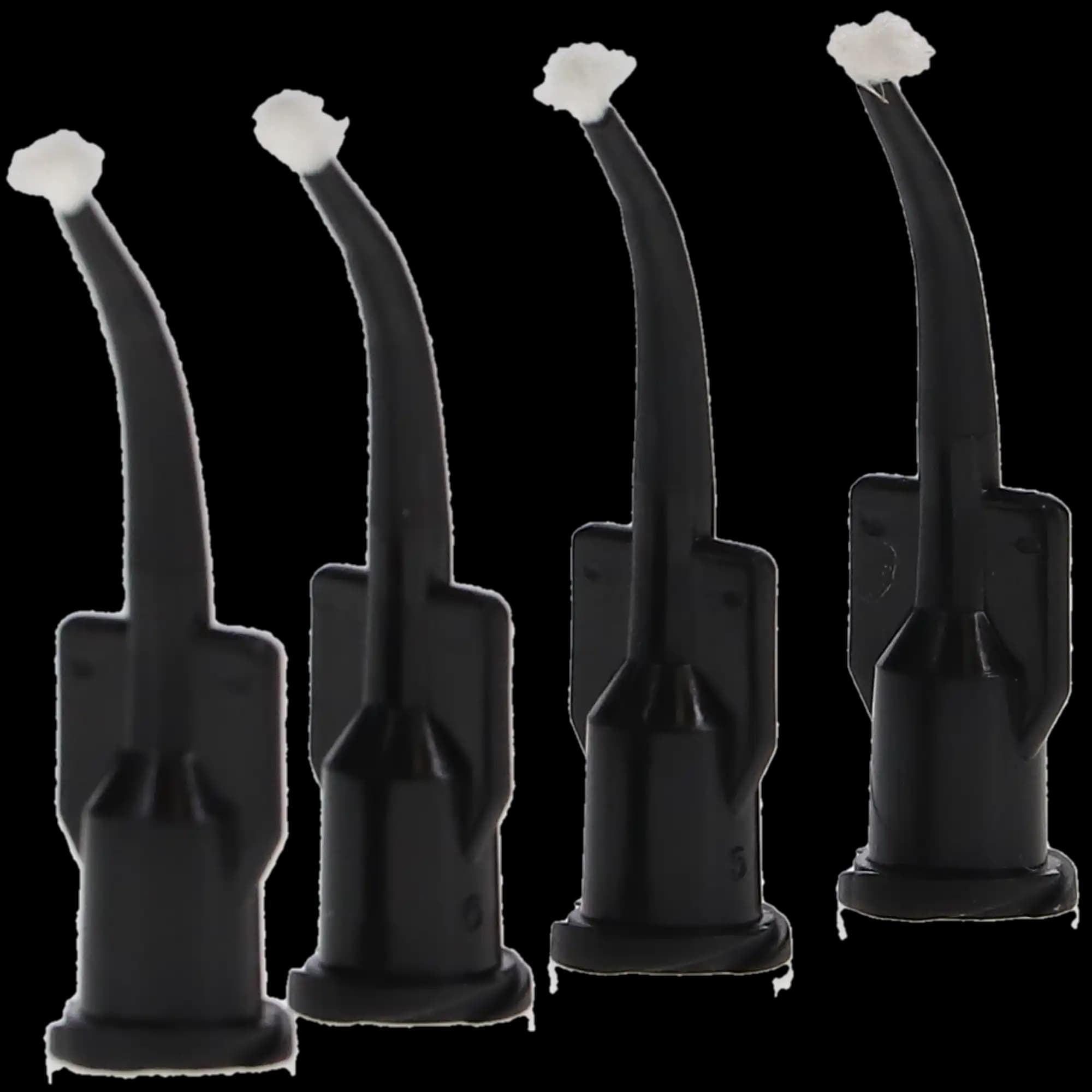 Pac-Dent iFlo EZVisc Curved Delivery Tips with Adjustable Brush, Black, 22 Gauge, 100/Pk, 1169 thumbnail 3