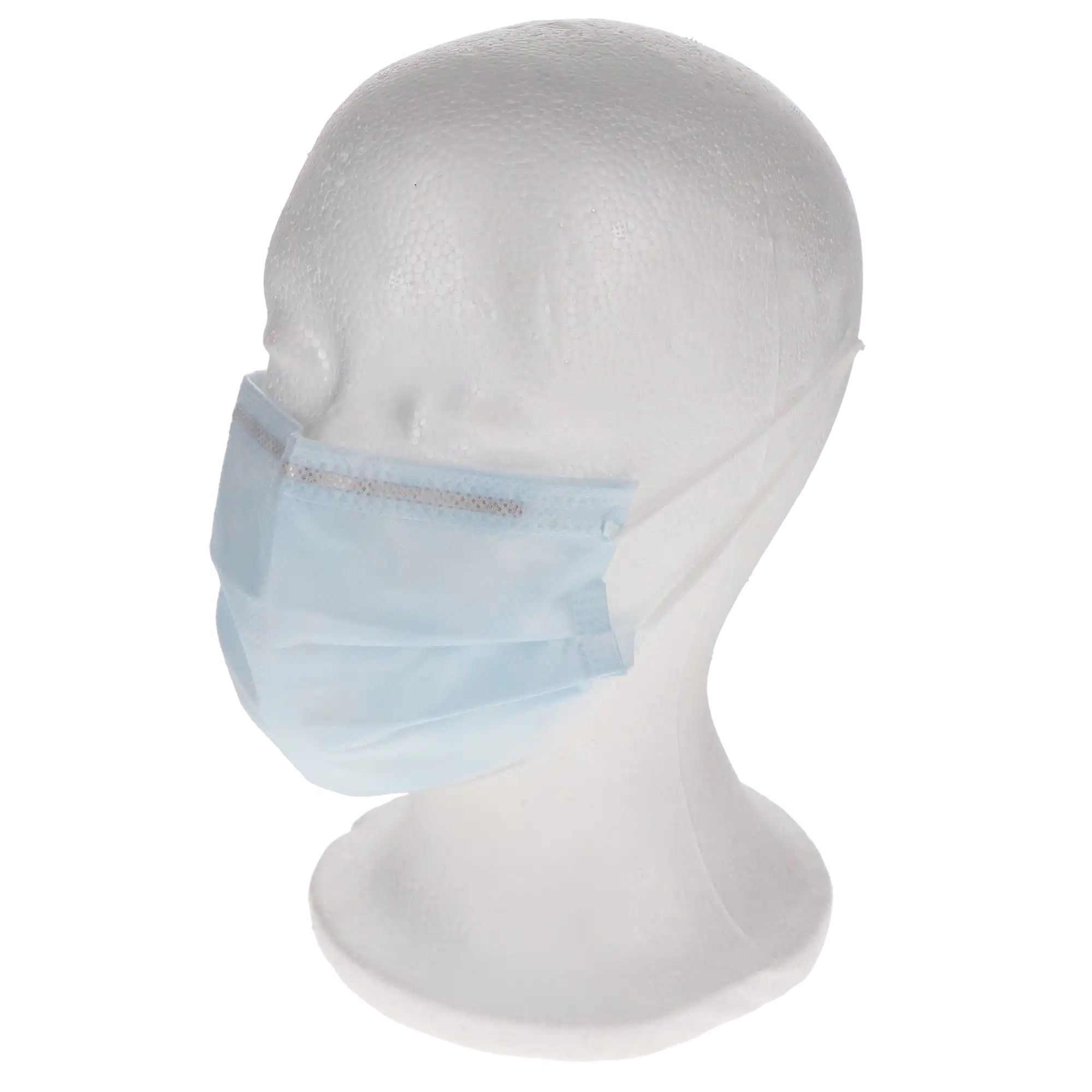 Crosstex Ultra Earloop Face Mask with Secure Fit Technology, ASTM Level 3, Blue, 50/Box, GCFCXUSF thumbnail 12