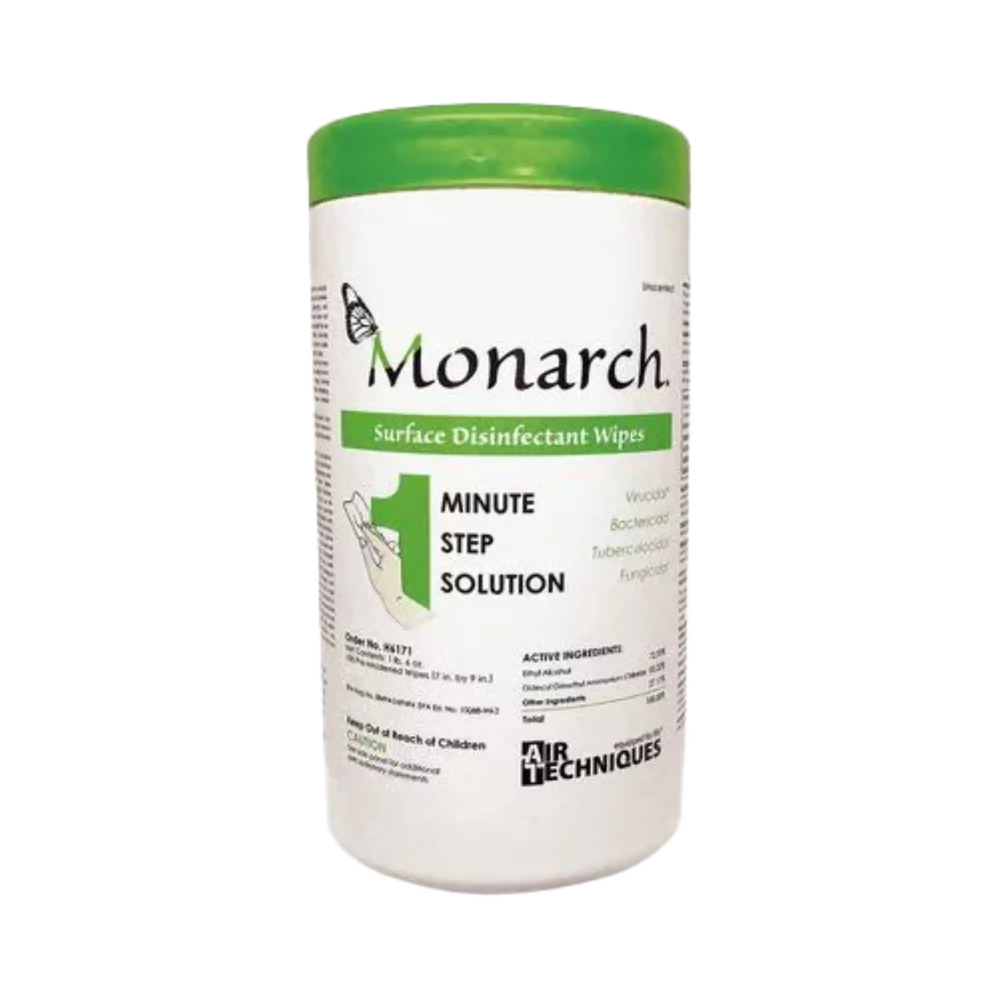 Monarch Surface Disinfectant Wipes, X-Large, 7" x 9", 100/Canister, H6171 thumbnail 5