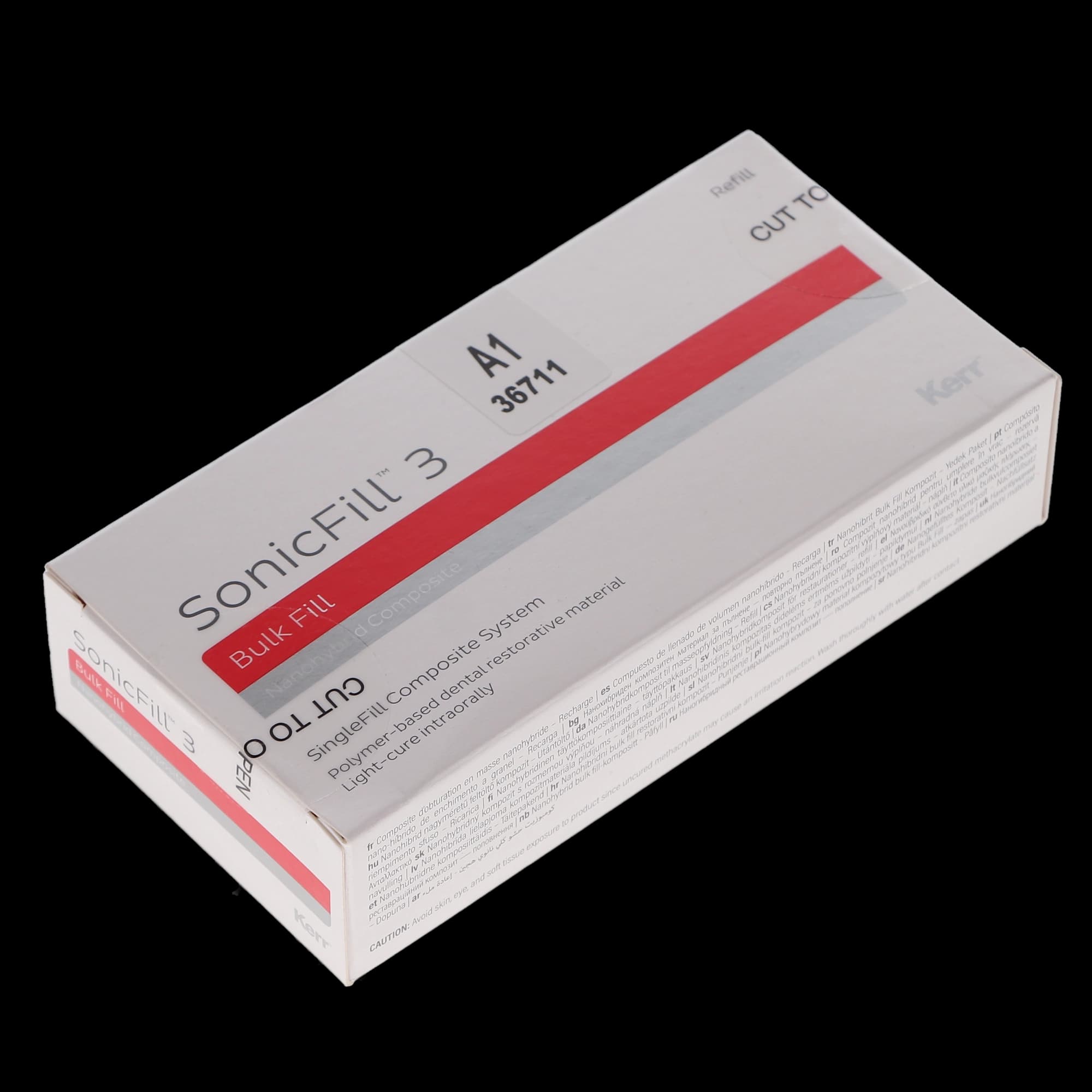 Kerr SonicFill 3 SingleFill Bulk Fill Composite Unidose Refill, Shade A1, 0.25 g Tips, 20/Pack, 36711 thumbnail 12