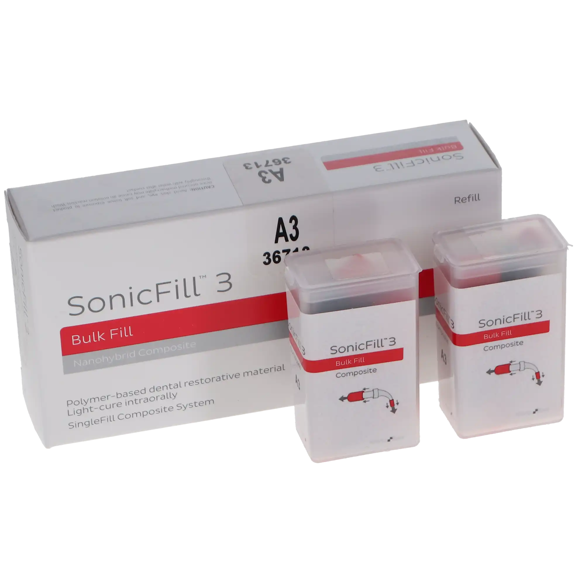 Kerr SonicFill 3 SingleFill Bulk Fill Composite Unidose Tip Refill, A3, 0.25 g, 20/Pack, 36713 thumbnail 10