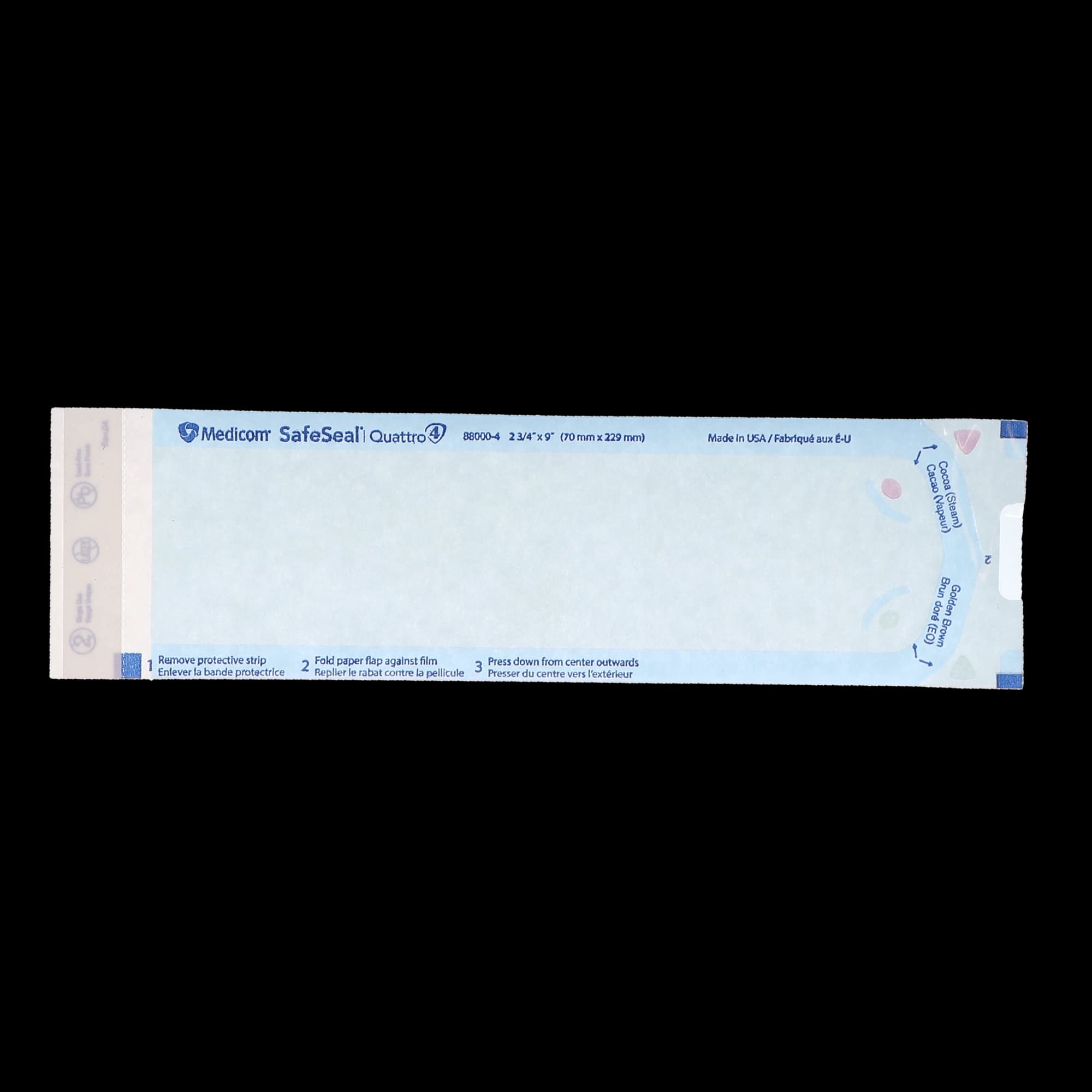 SafeSeal Quattro Self-Sealing Sterilization Pouches, 2.75" x 9", 200/Box, 88000-4 thumbnail 8