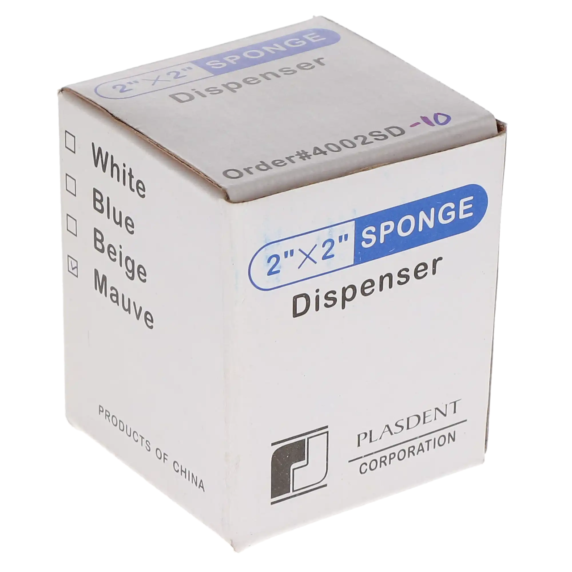 Plasdent Mauve 2" x 2" Sponge Dispenser, Autoclavable, Single Dispenser, 4002SD thumbnail 3
