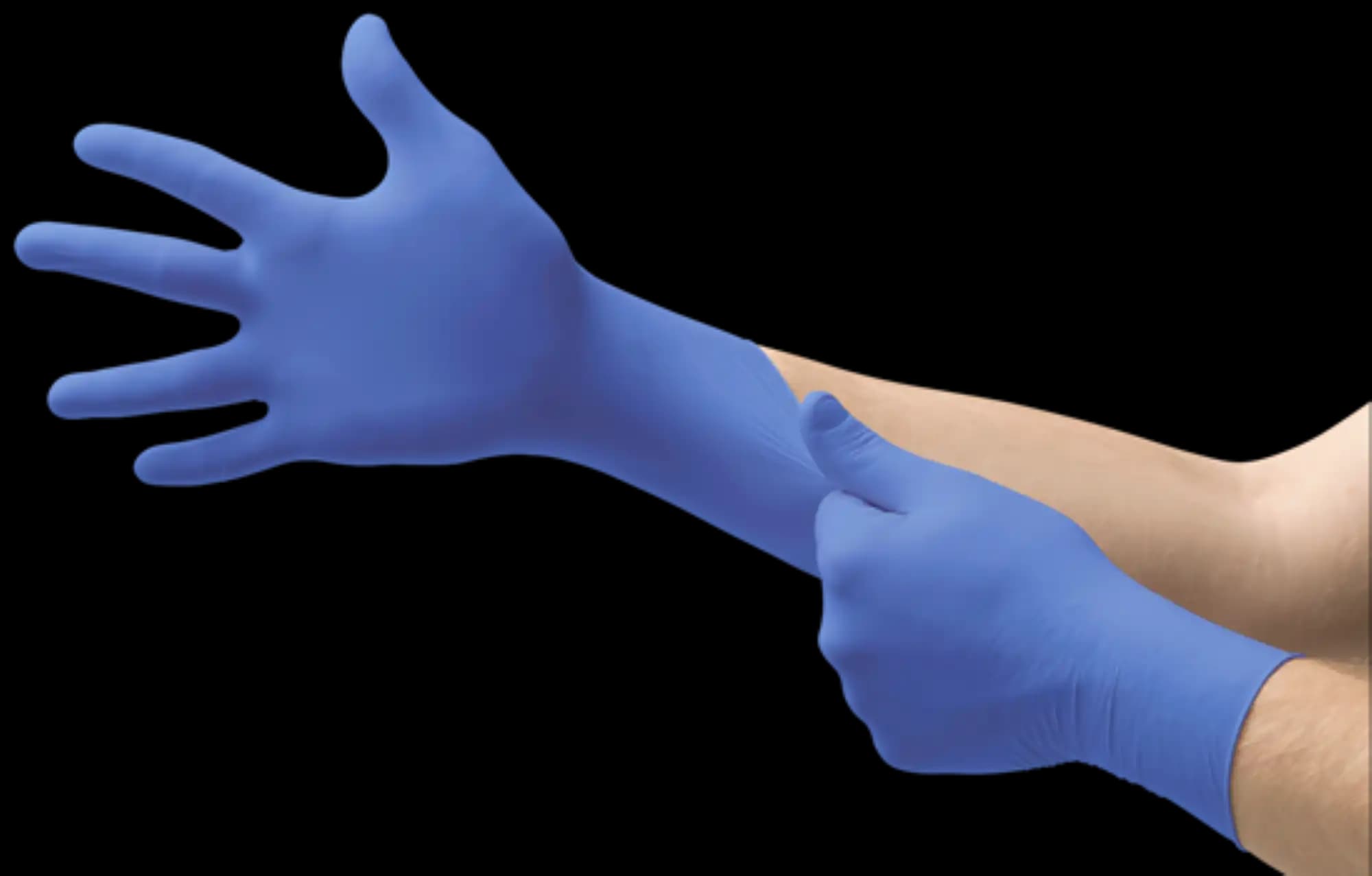 Micro-Touch Micro-Thin Nitrile Exam Gloves, Powder-Free, Large, Blue, 300/Box, 6034313 thumbnail 10