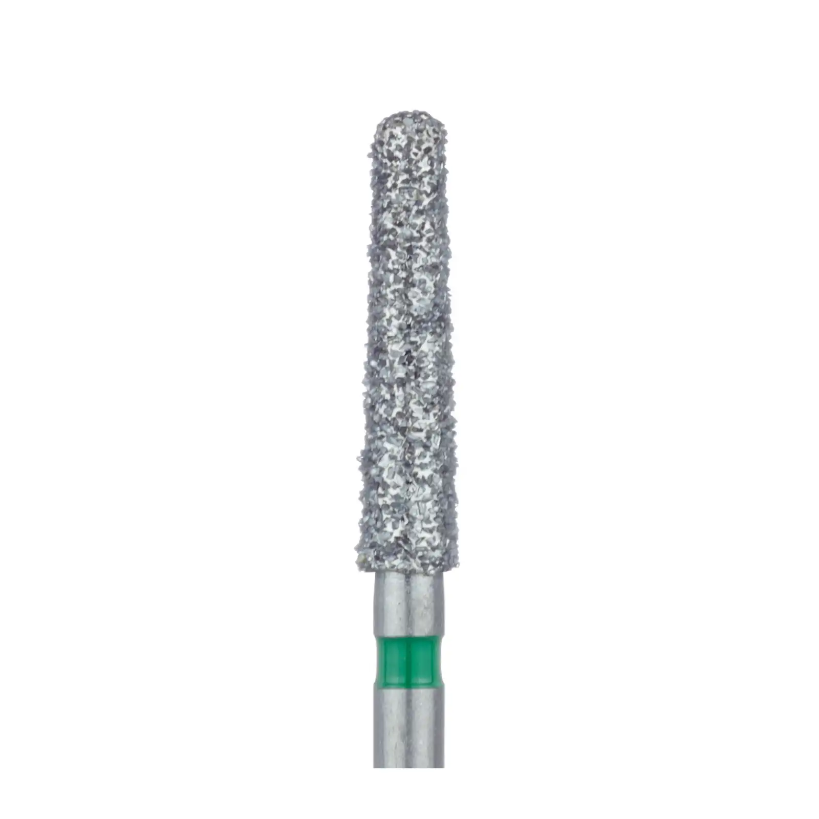 Meisinger Multi-Use Diamond Bur, FG, Long Round End Taper Chamfer, #852G, 2.3 mm Head, 10 mm Working Length, Coarse, Green, 5/Pk, 852G-023-FG thumbnail 3