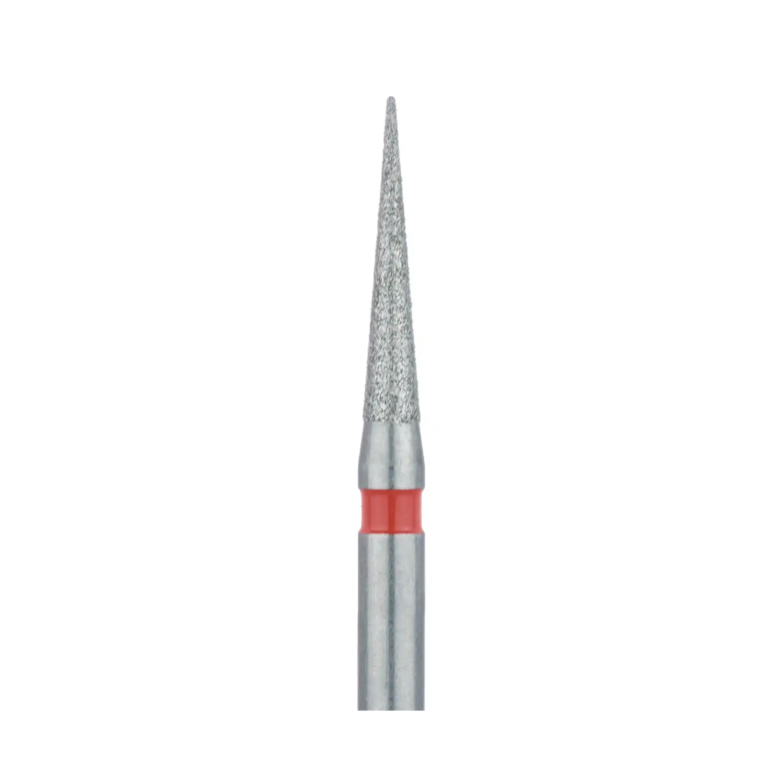 Meisinger Multi-Use Diamond Bur, Friction Grip, Needle Shape, Fine Grit (Red), 1.4 mm Head, 8 mm Working Length, 5/Pk, 858F-014-FG thumbnail 3