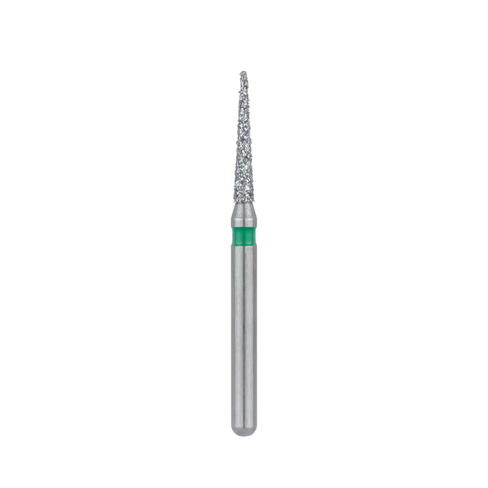 Meisinger Multi-Use Diamond Bur, Friction Grip (FG), Needle, 858G-014, 1.4 mm Head, 8 mm Working Length, Coarse, Green, 5/Pk, 858G-014-FG thumbnail 3