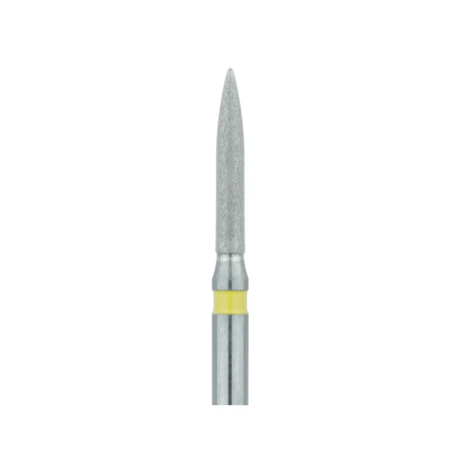 Meisinger Multi-Use Diamond Bur, FG, Flame, #862C, 1.2 mm Head, Extra Fine, Yellow, 5/Pk, 862C-012-FG thumbnail 3