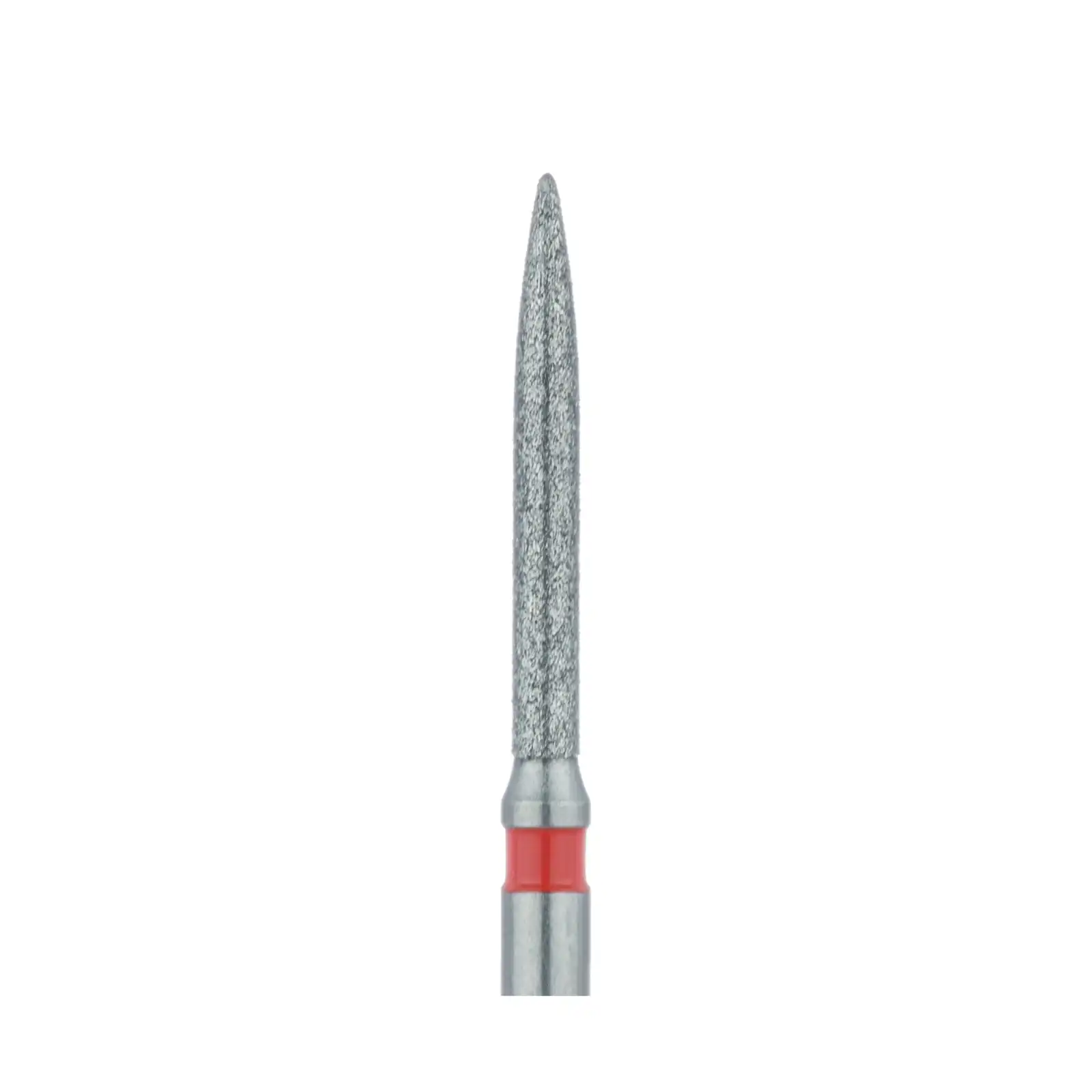 Meisinger Multi-Use Diamond Bur, FG, Long Flame, #863F, 1.2 mm, Fine (Red), 5/Pk, 863F-012-FG thumbnail 3