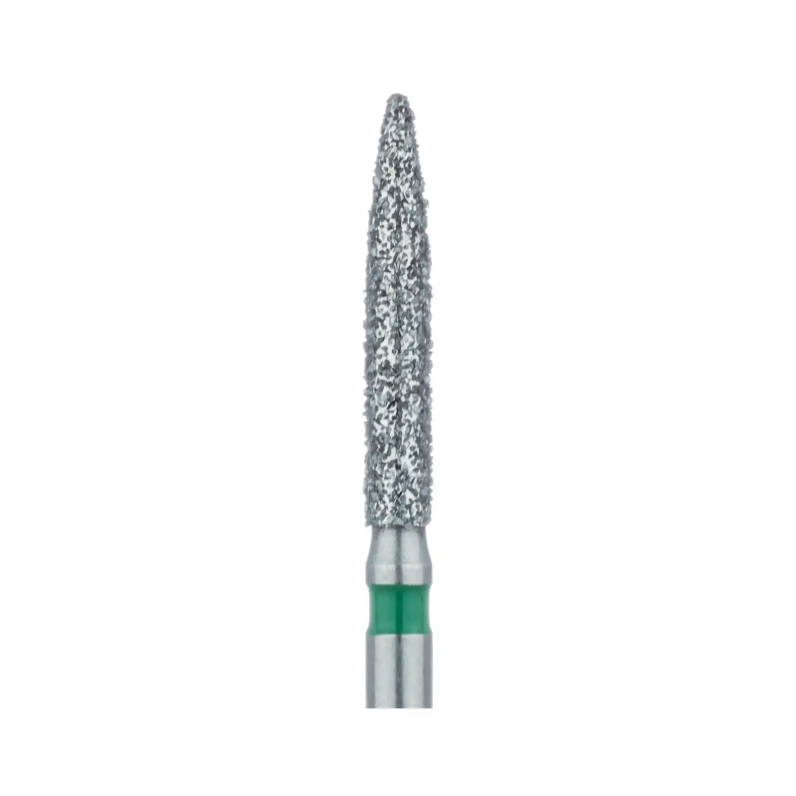 Meisinger Multi-Use Diamond Bur, FG, Long Flame, #863G, 1.6 mm, Coarse, Green, 5/Pk, 863G-016-FG thumbnail 3