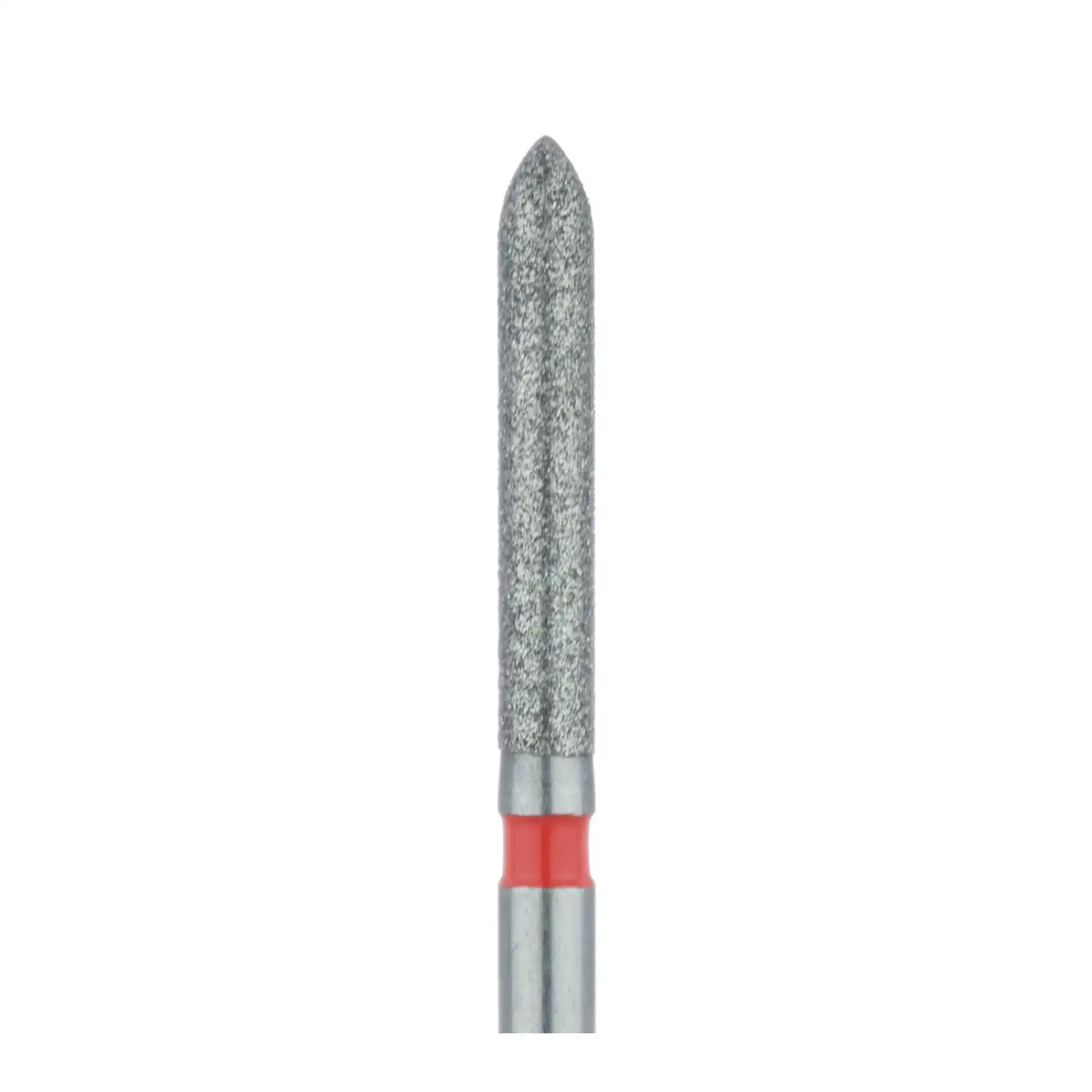 Meisinger Multi-Use Diamond Bur, Friction Grip, Long Torpedo with Beveled Tip, 869F, 1.6 mm, Fine, Red, 5/Pk, 869F-016-FG thumbnail 3