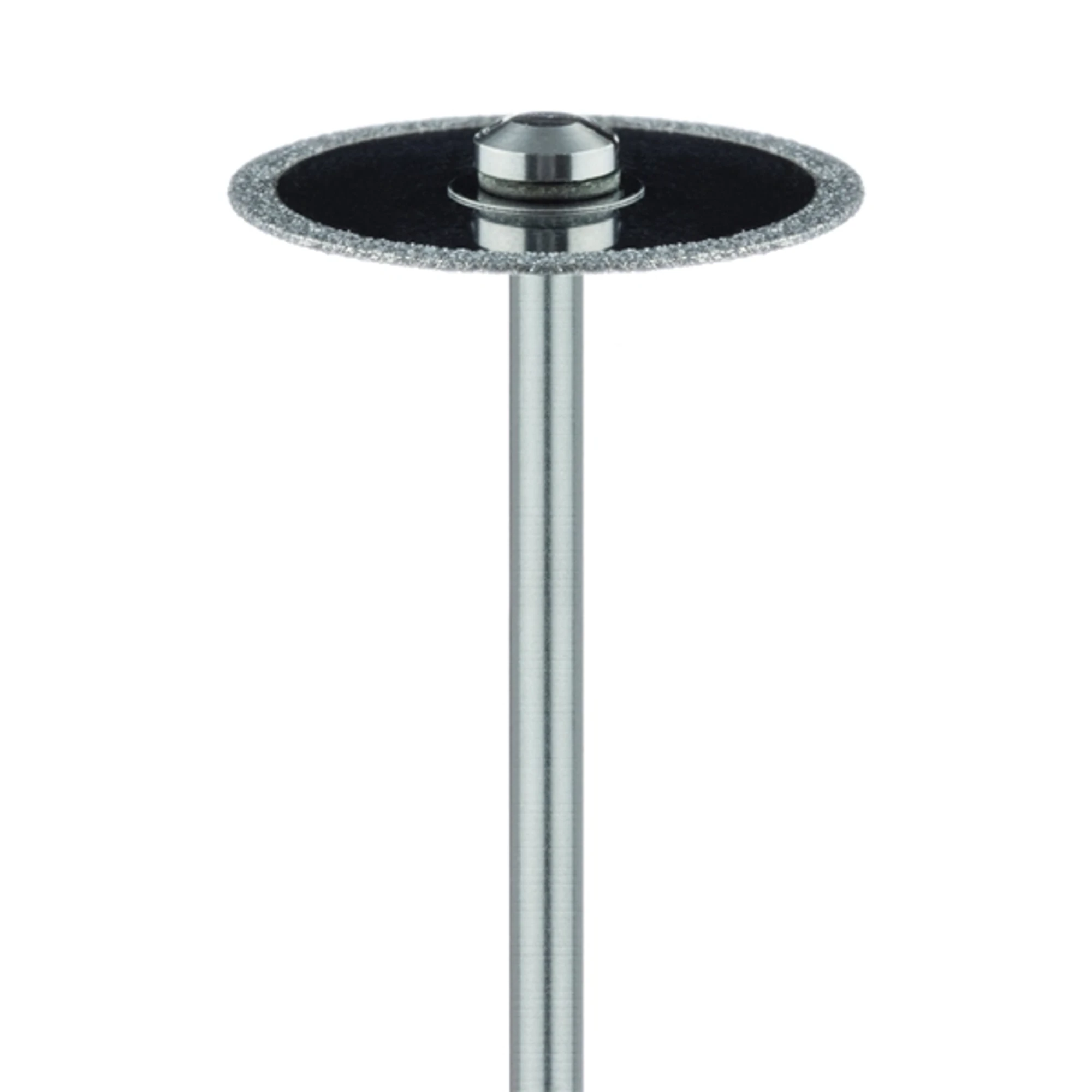 Meisinger 910D-190-HP Diamond Disc, Stiff Double-Sided Edge, 19 mm, Medium Grit, Blue Ring, HP Shank, 1/Pk thumbnail 2