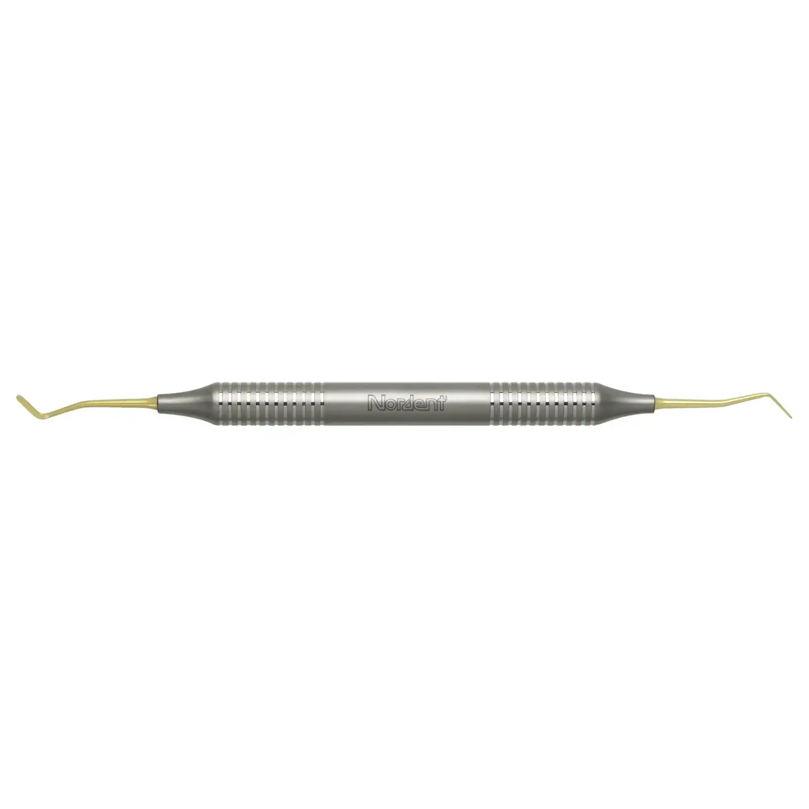 Nordent Composite Placement Instrument, Double-Ended, Double Paddle #8A, Titanium Nitride Coated, DuraLite Round Handle, REPFI8AT thumbnail 2