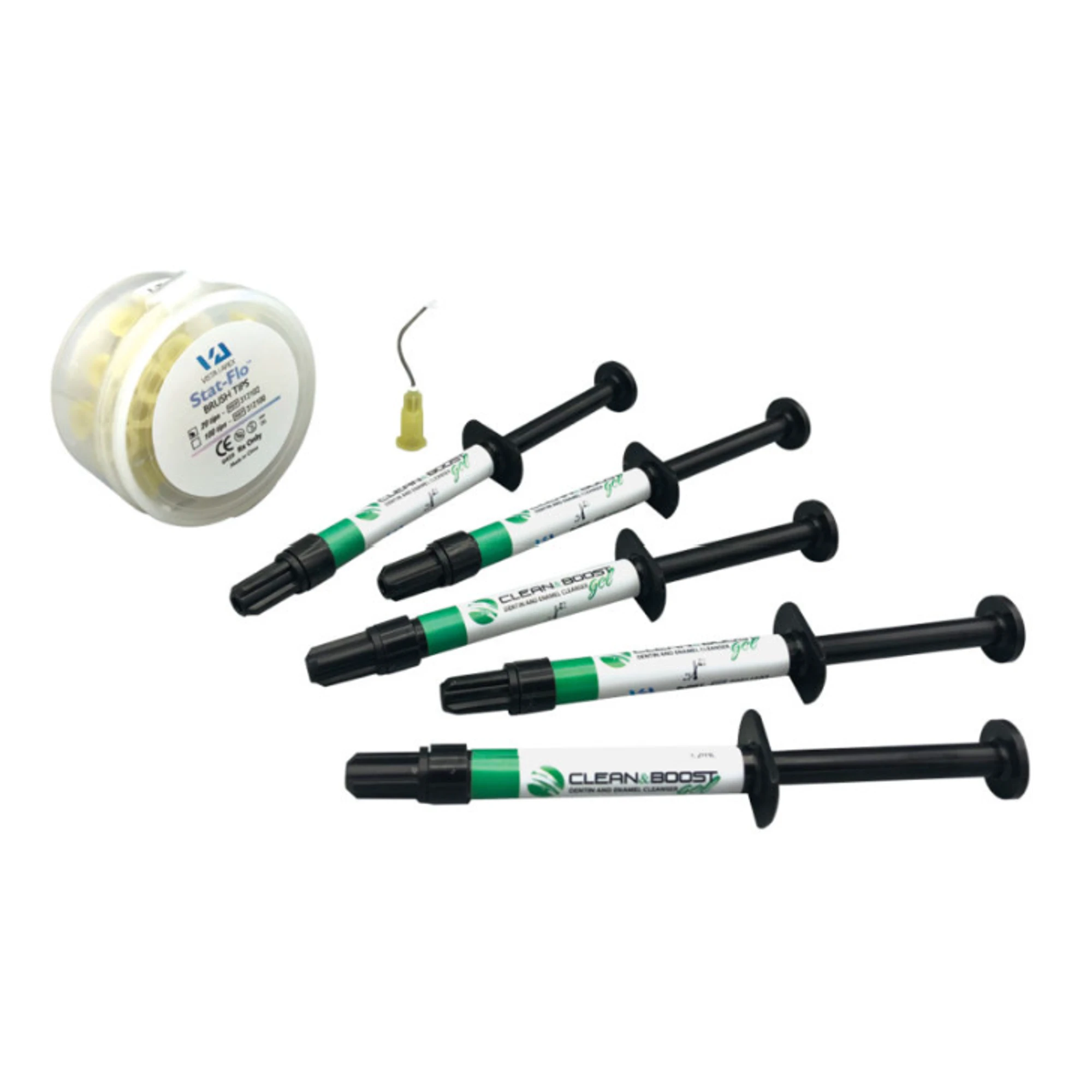 Clean & Boost Dentin and Enamel Cleanser Gel, 1.2 mL Syringe, 5/Pk with 25 Stat-Flo Tips, 90417 thumbnail 8
