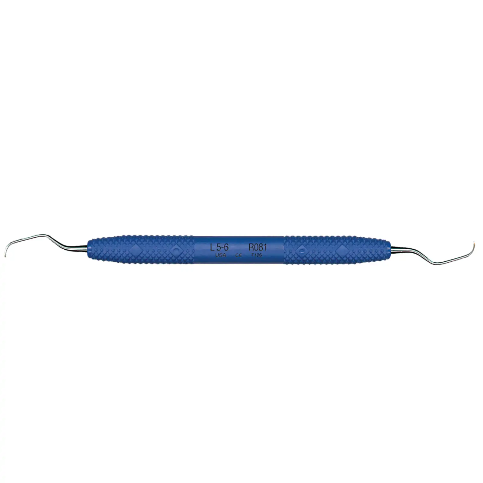PDT Cruise Universal Curette, Langer 5/6, Double-End, Blue Resin Handle, R081 thumbnail 2