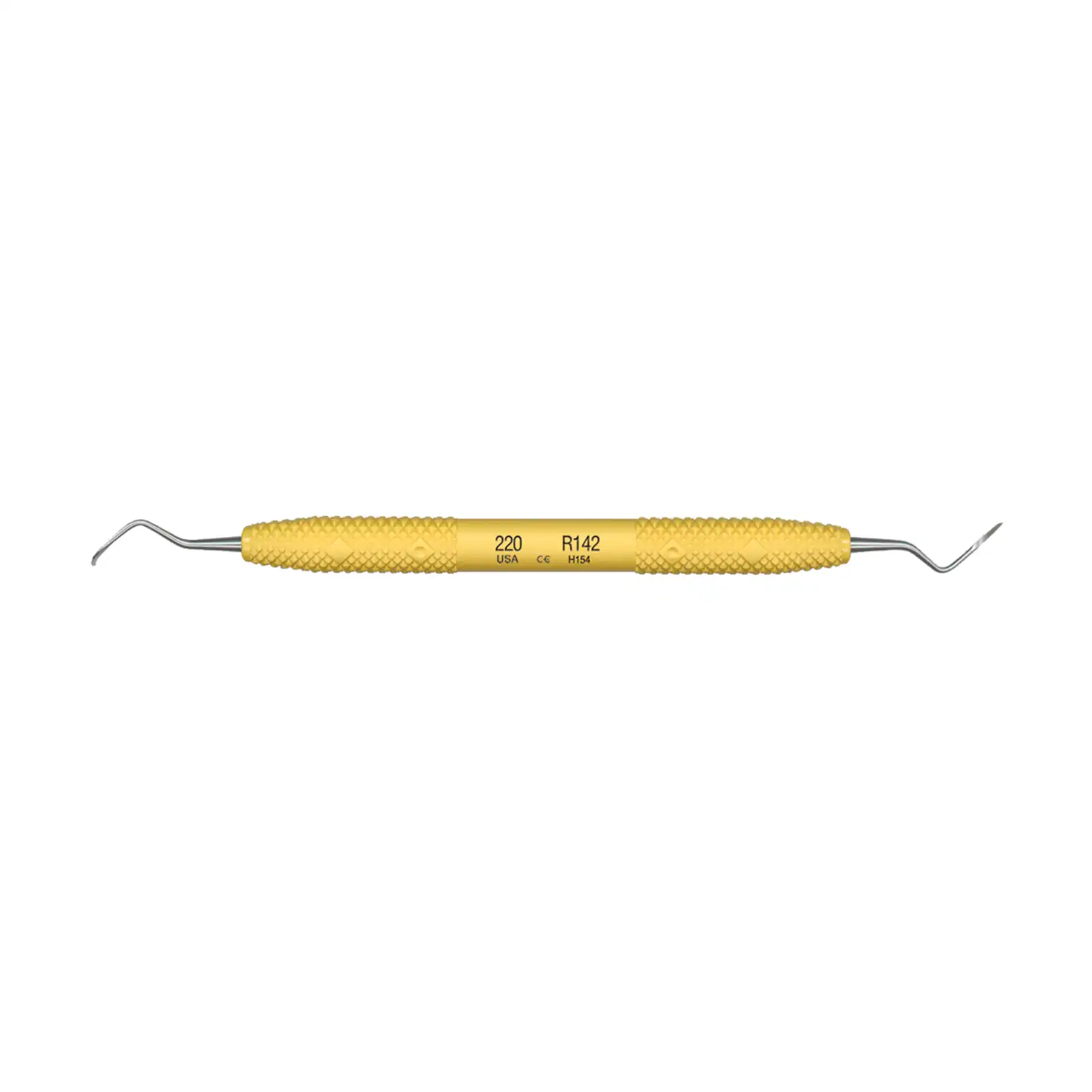 PDT Cruise 220 Posterior Sickle Scaler, Double-Ended, 3/8" Resin Handle, Sunshine Yellow, R142 thumbnail 2