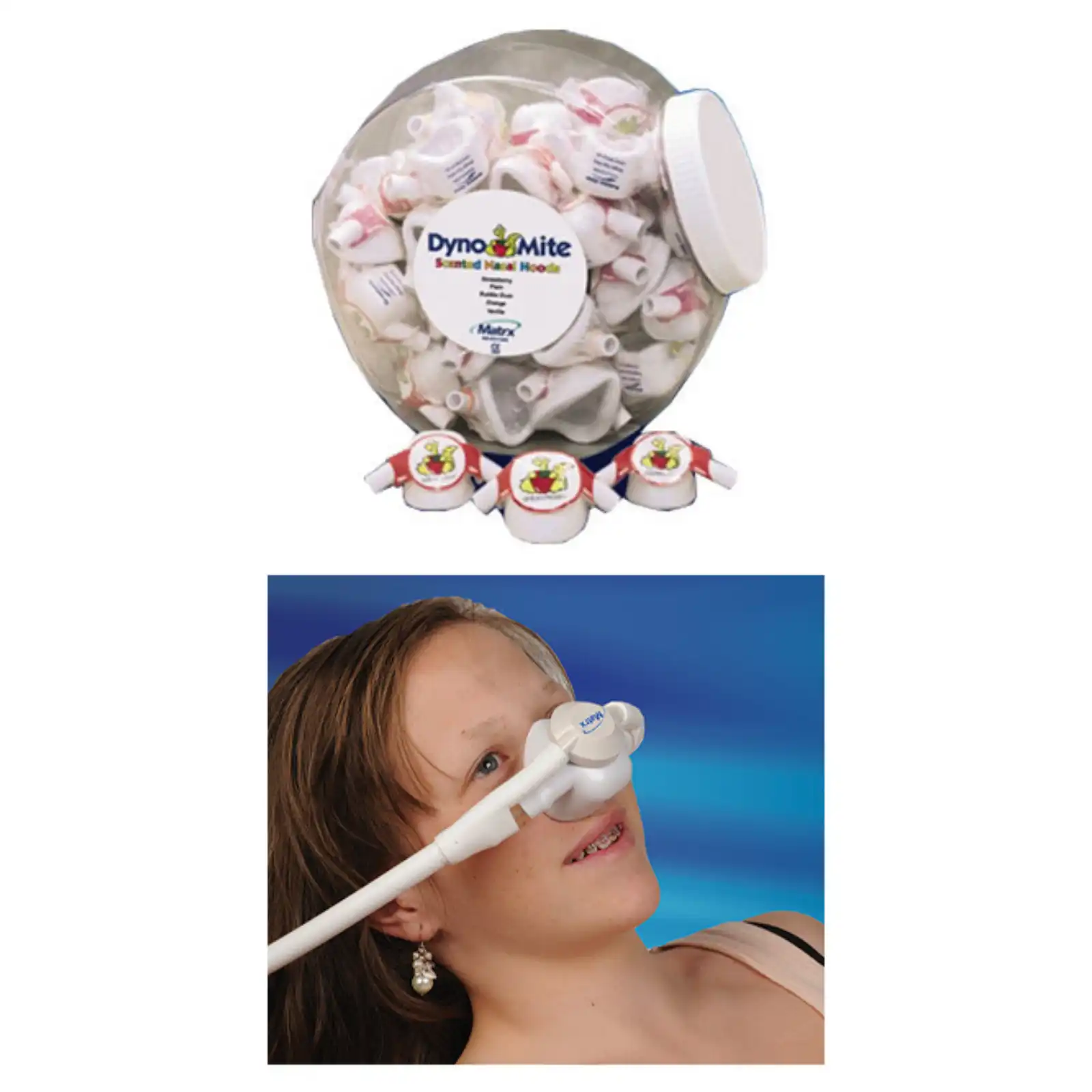 DynoMite Single-Use Disposable Nasal Hoods, Medium, Plain, Latex-Free, 24/Pk, 91316472 thumbnail 9