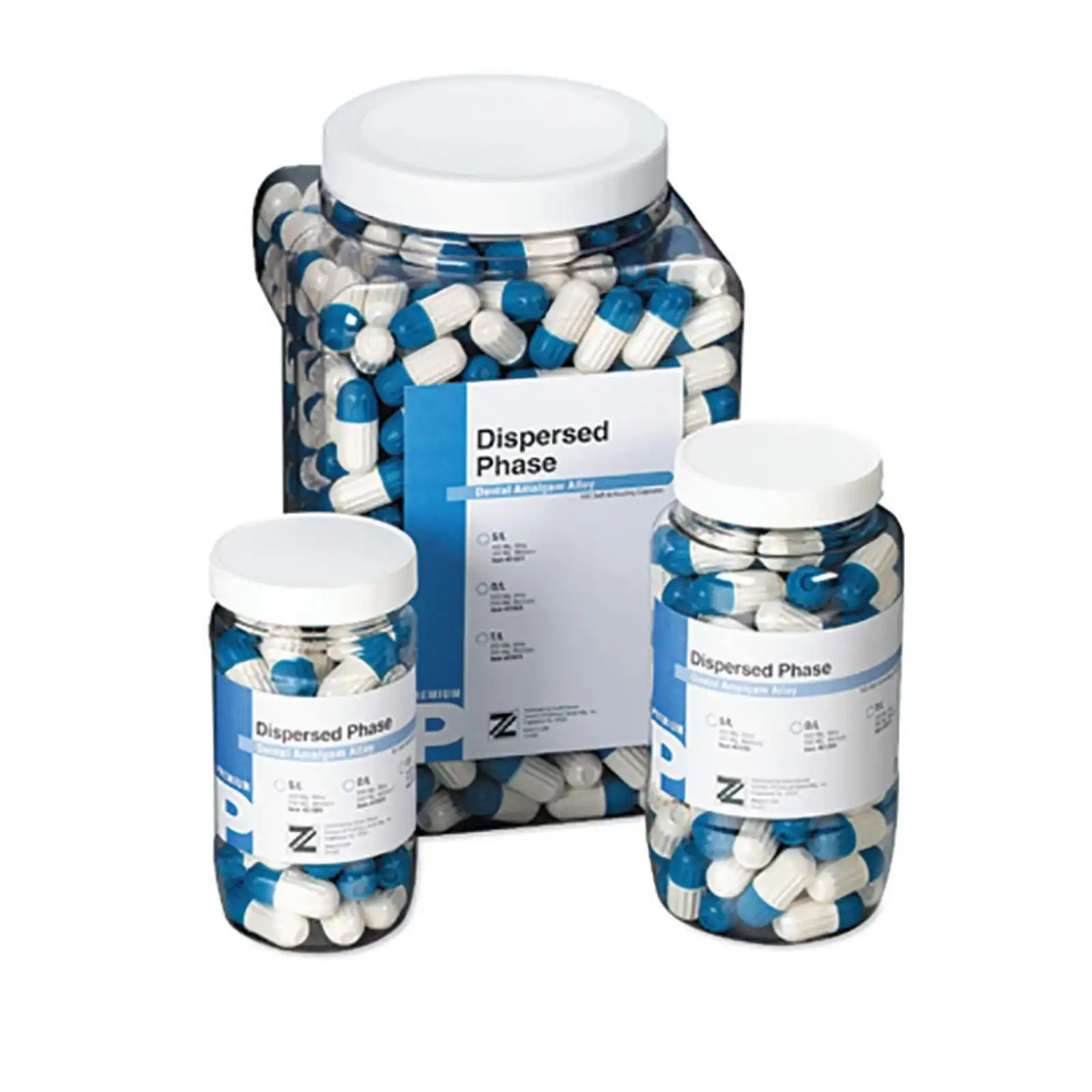 Zenith Premium Dispersed Phase Amalgam Alloy Capsules, 1 Spill, 400 mg, Regular Set, 50/Jar, 61008 thumbnail 2