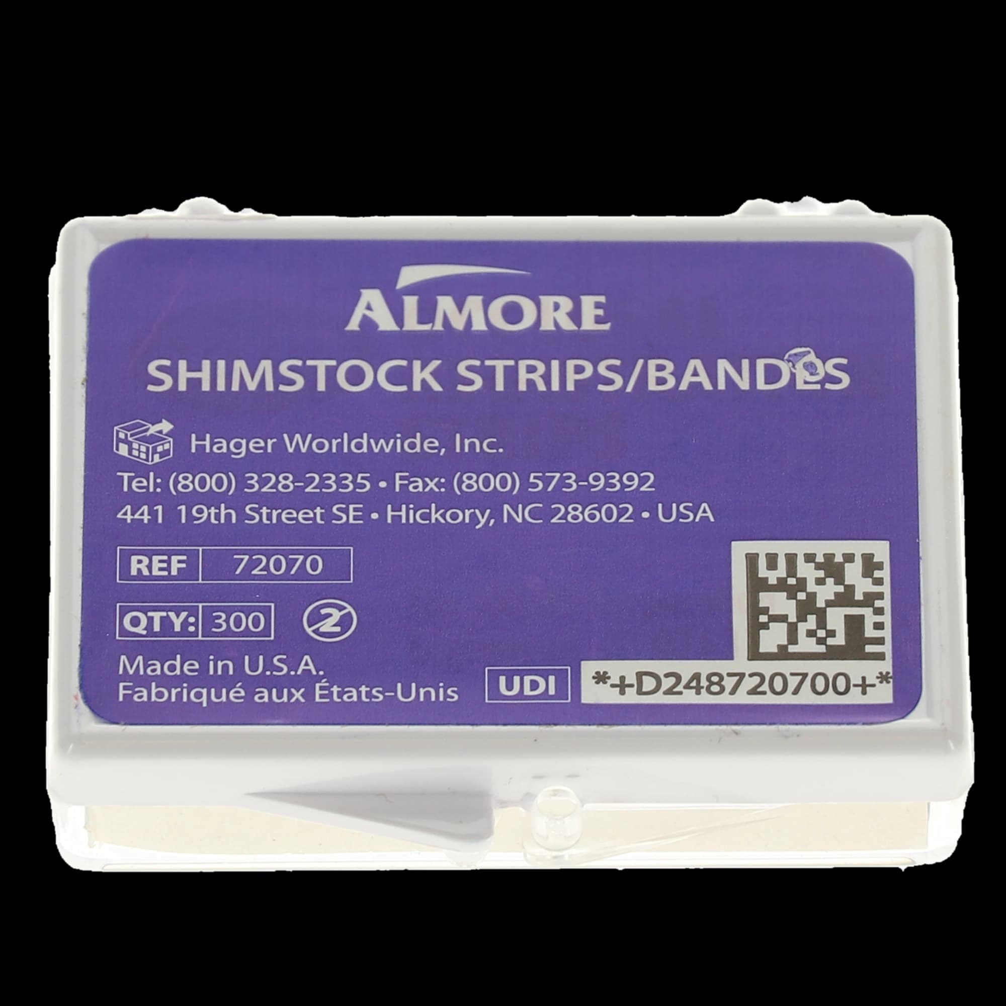 Shimstock Foil Articulating Strips, 12 Micron, 2" x 3/8", 300/Pk, 72070 thumbnail 6