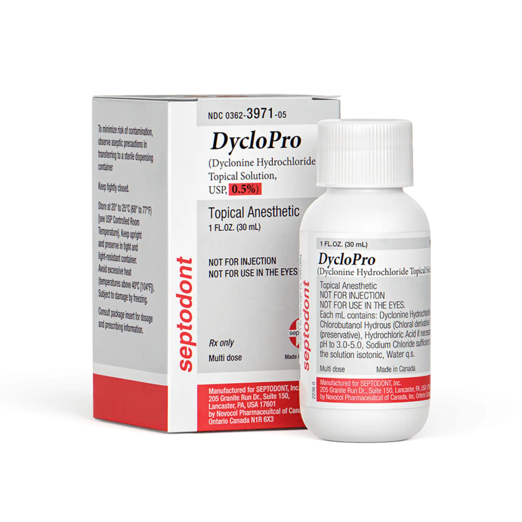 Septodont DycloPro Dyclonine Hydrochloride Topical Anesthetic Solution USP 0.5%, 1 fl oz Jar, 99510 thumbnail 8