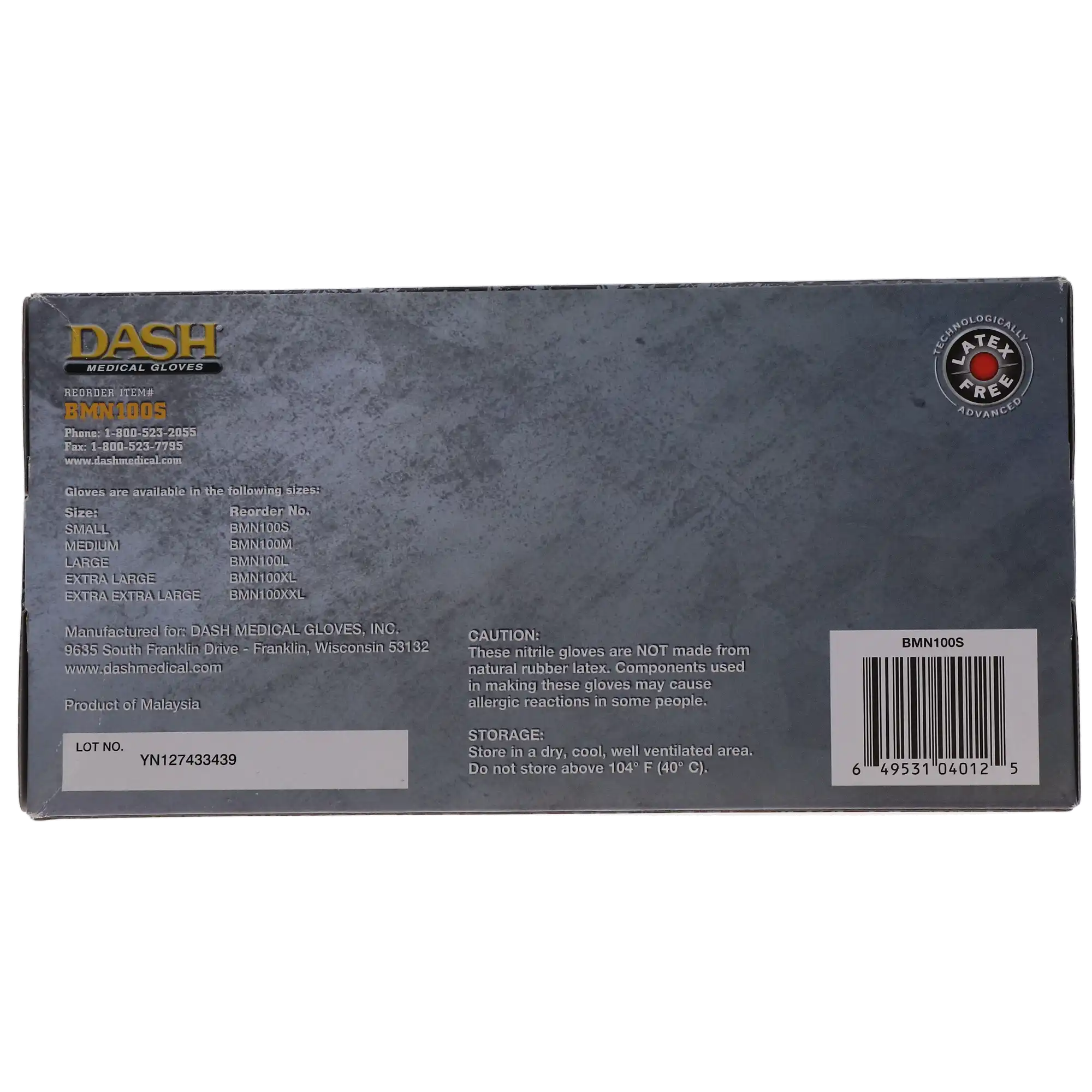 Black Maxx Nitrile Exam Gloves, Powder Free, Non-Sterile, Small, Black, 100/Box, BMN100S thumbnail 10