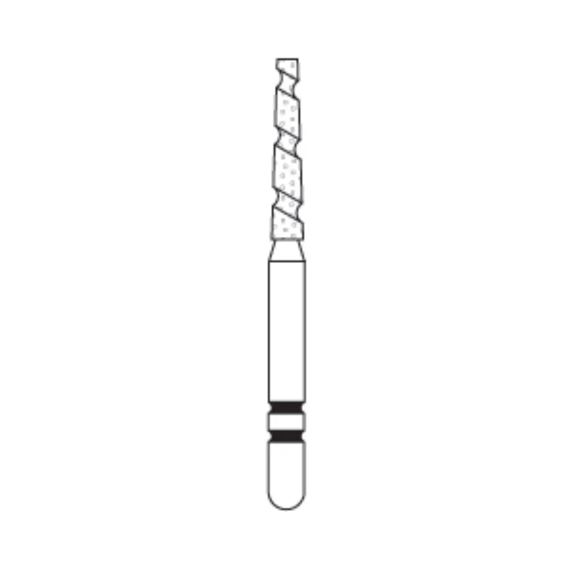 Two Striper TS2000 Diamond Bur, FG, Flat-End Taper, #2000.8, Coarse, Green, 1.4 mm, 5/Pk, 2000008 thumbnail 2