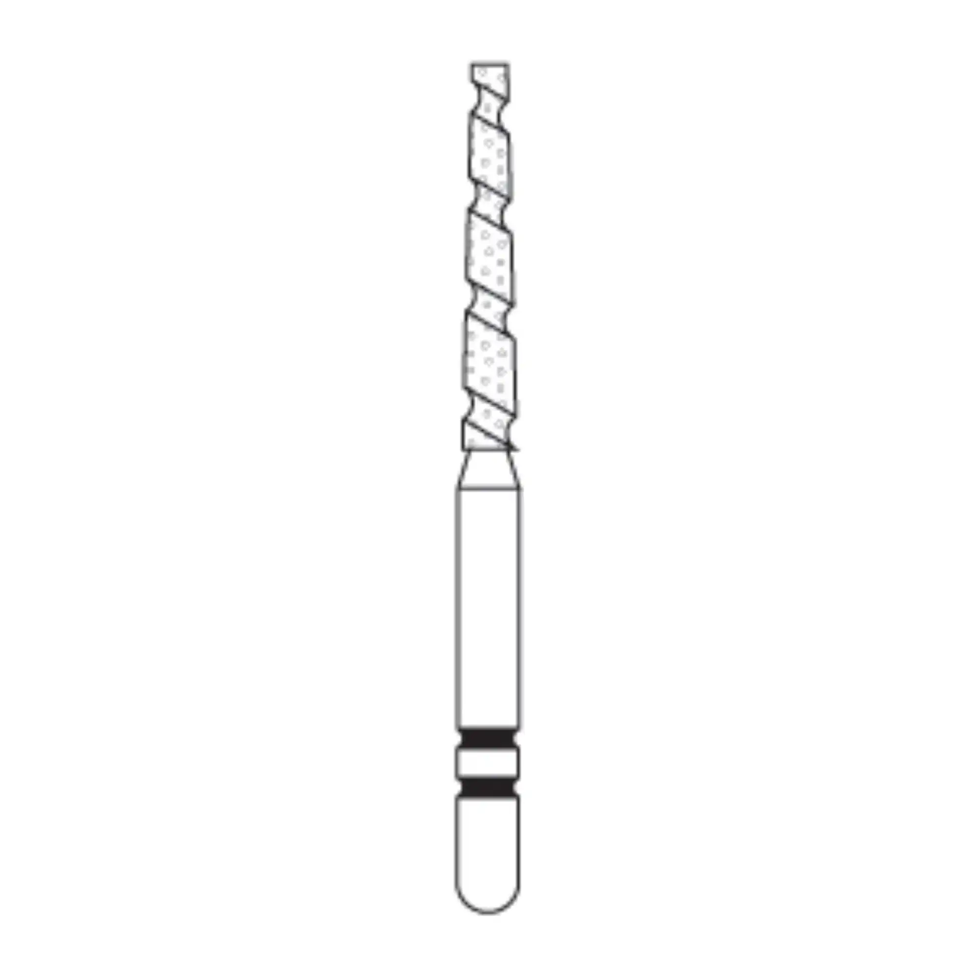 Two Striper TS2000 Diamond Bur, FG, Flat-End Taper, 2000.10, Coarse, Green, 5/Pk, 2000010 thumbnail 2
