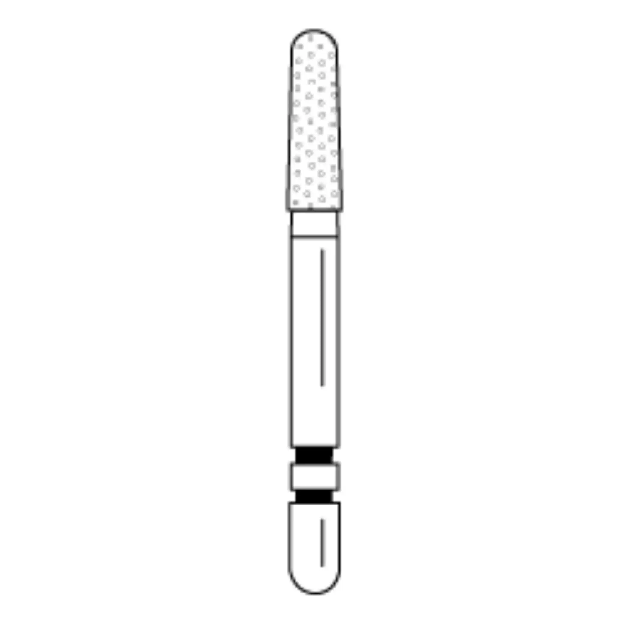 Two Striper Diamond Bur, FG, Round-End Taper, #784.6C, Coarse, Green, 1.9 mm Major/1.6 mm Minor Diameter, 5/Pk, 2015429 thumbnail 2