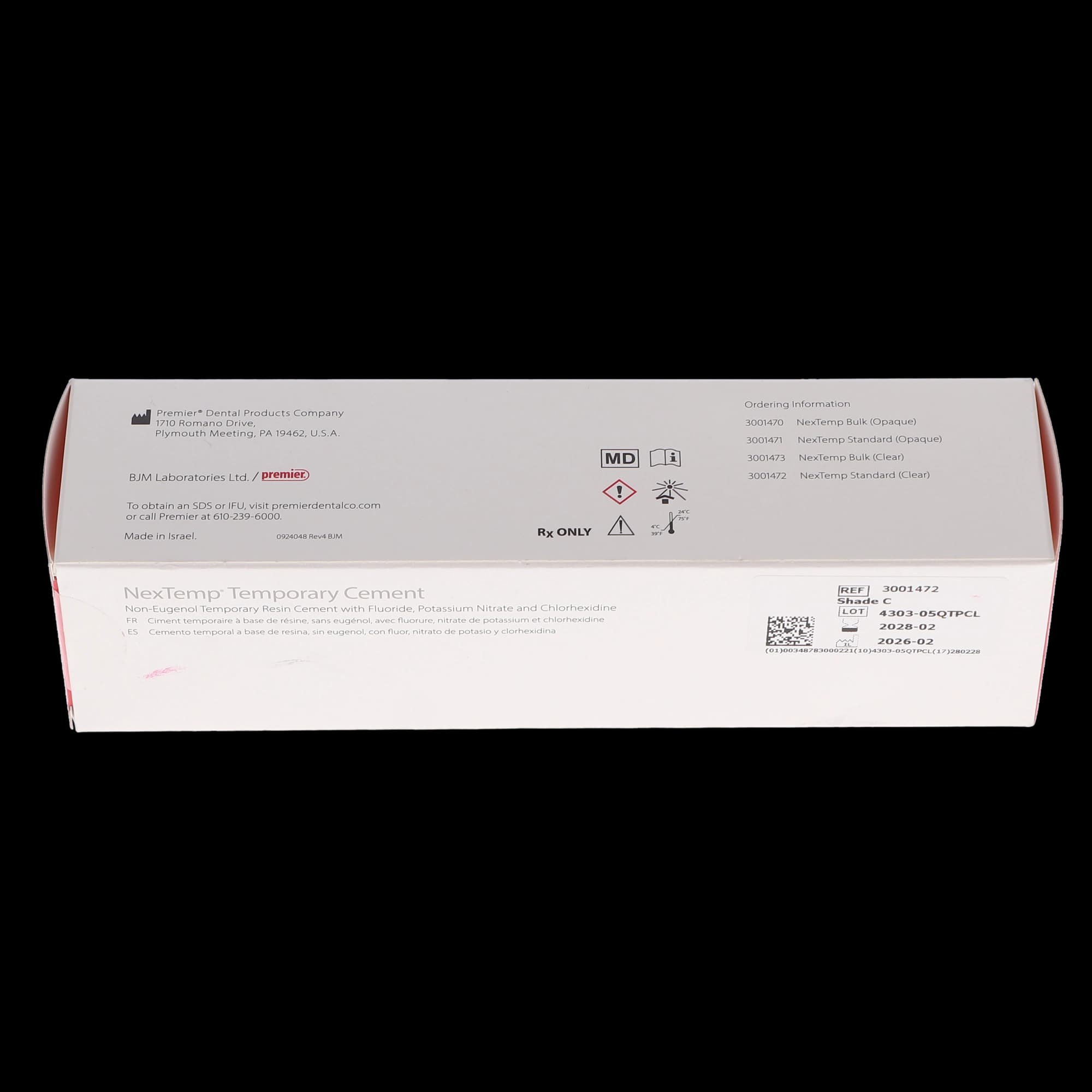 NexTemp Clear Temporary Resin Cement Standard Kit, 5 mL Automix Syringe with 10 Mixing Tips, 3001472 thumbnail 5