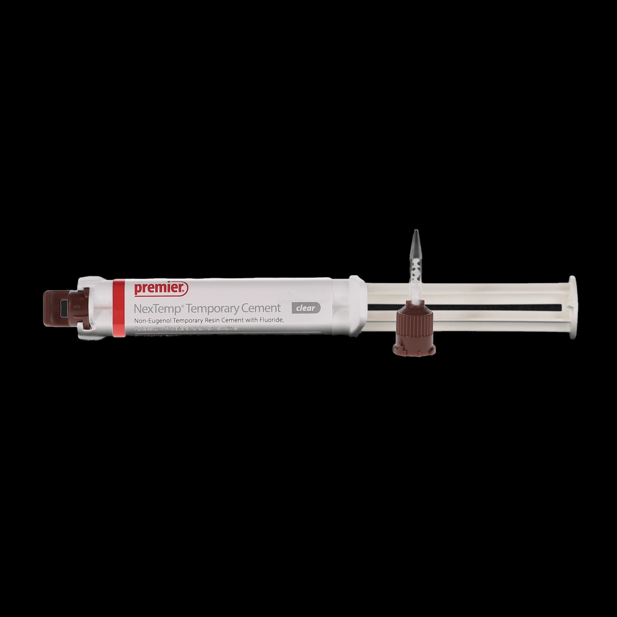 NexTemp Clear Temporary Resin Cement Standard Kit, 5 mL Automix Syringe with 10 Mixing Tips, 3001472 thumbnail 2
