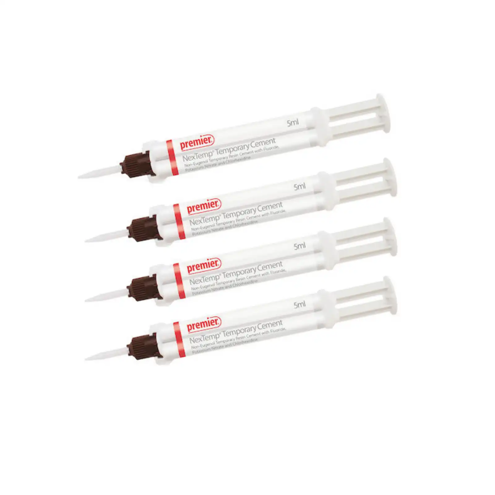 NexTemp® Clear Temporary Cement Bulk Kit, Non-Eugenol Resin, 5 ml Automix Syringes, 4/Pkg, 3001473 thumbnail 2