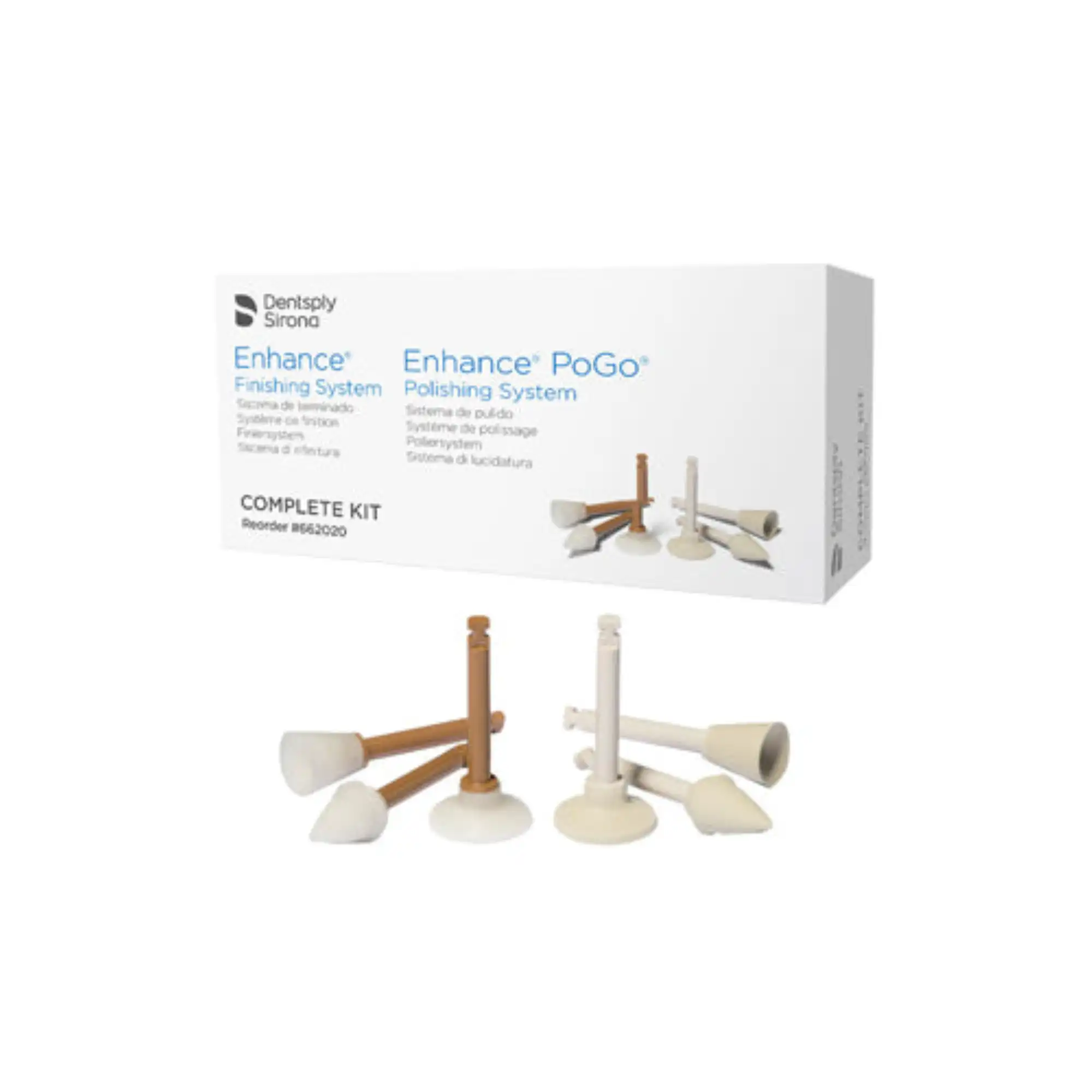 Dentsply Sirona Enhance & PoGo Complete Kit, 60 Tips (30 Enhance Finishers + 30 PoGo Polishers), 662020 thumbnail 7