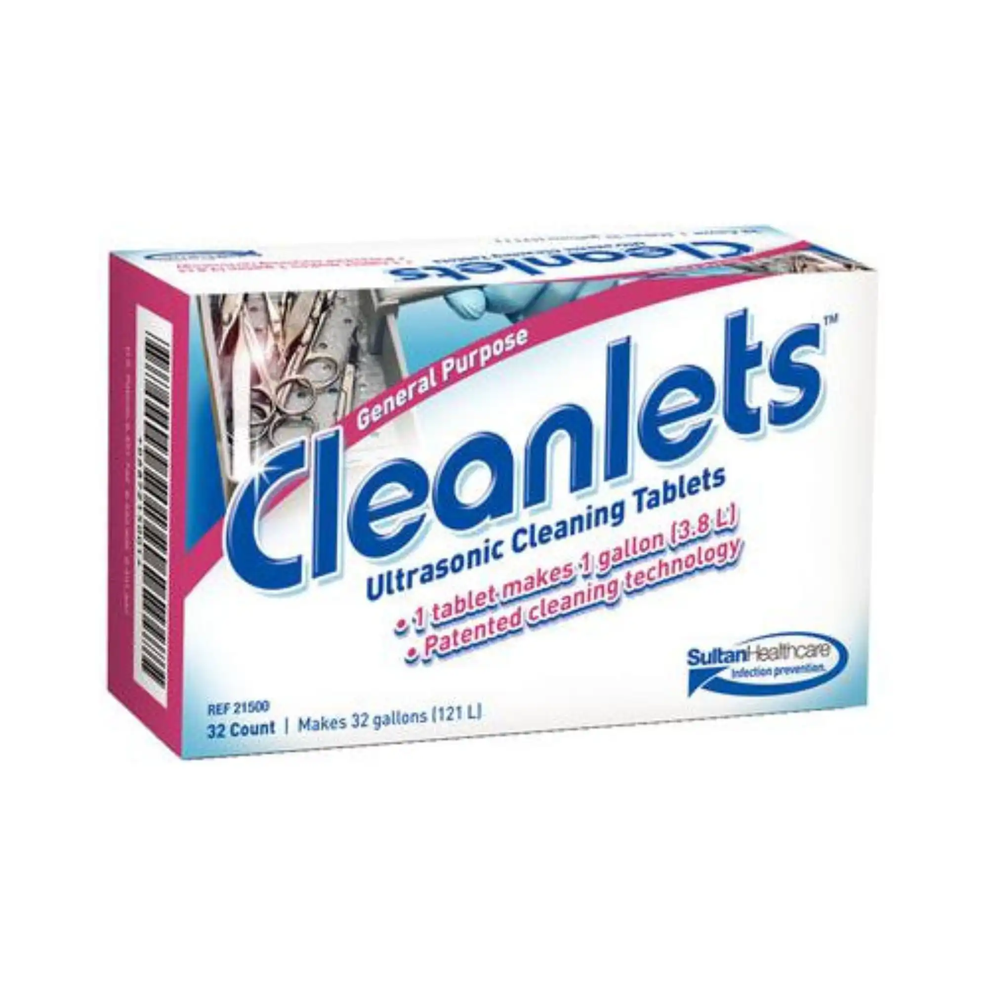 Cleanlets General Purpose Ultrasonic Cleaning Tablets, 32/Box, 21500 - Cleanlets Ultrasonic Cleaning Tablets 32/Box - Image 1