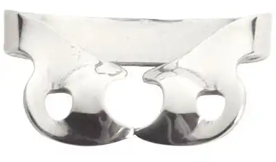 Ivory Rubber Dam Clamp, Wingless, #W1, Bicuspid, Stainless Steel, 50057506 thumbnail 2