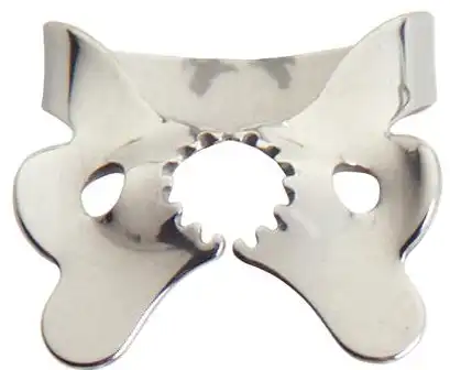 Ivory Tiger Rubber Dam Clamp, #1T, Bicuspid, Serrated, Winged, Stainless Steel, 50057841 thumbnail 4
