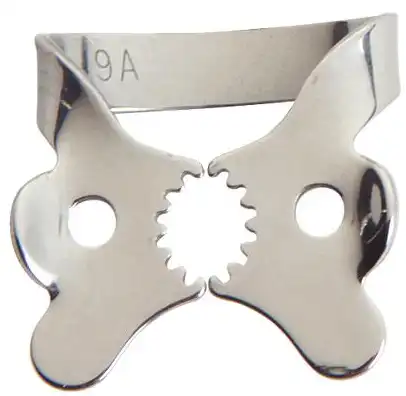 Ivory Tiger Rubber Dam Clamp, #2AT, Winged, Serrated Jaws, Bicuspid/Premolar, Stainless Steel, 50057847 thumbnail 4