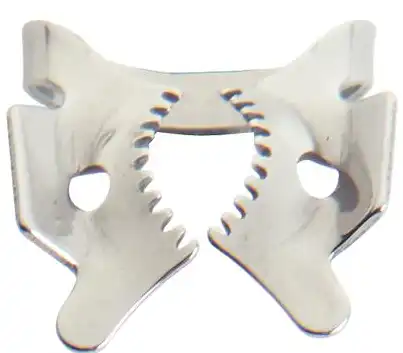 Ivory Tiger Rubber Dam Clamp, #56T, Winged, Serrated Jaws, Regular/Large Molar, Stainless Steel, 1/Pk, 50057853 thumbnail 4