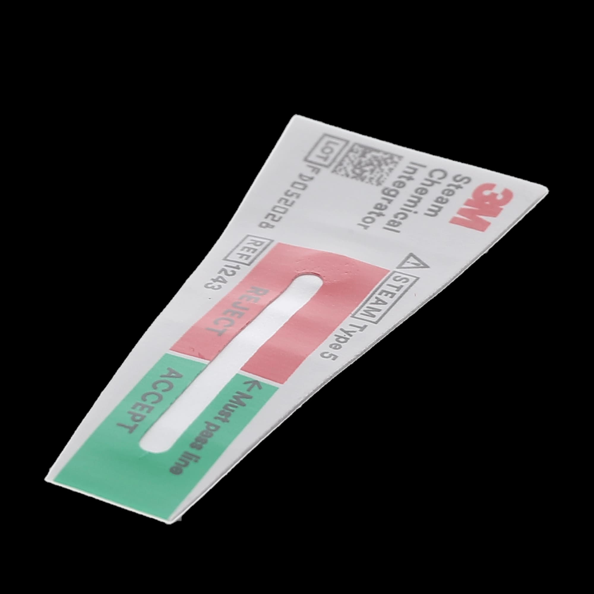 3M Comply SteriGage Steam Chemical Integrator, Class 5, 2" x 0.75", 100/Pk, 1243B thumbnail 3