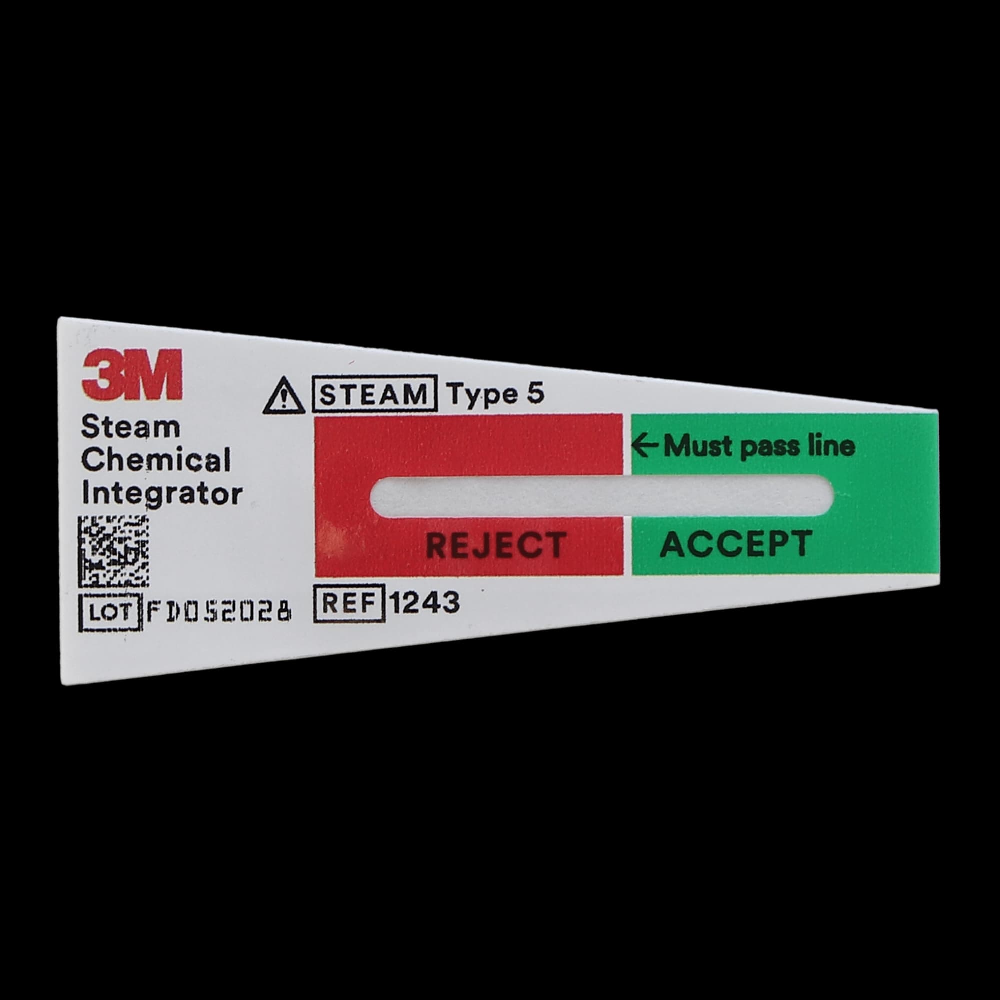 3M Comply SteriGage Steam Chemical Integrator, Class 5, 2" x 0.75", 100/Pk, 1243B thumbnail 2