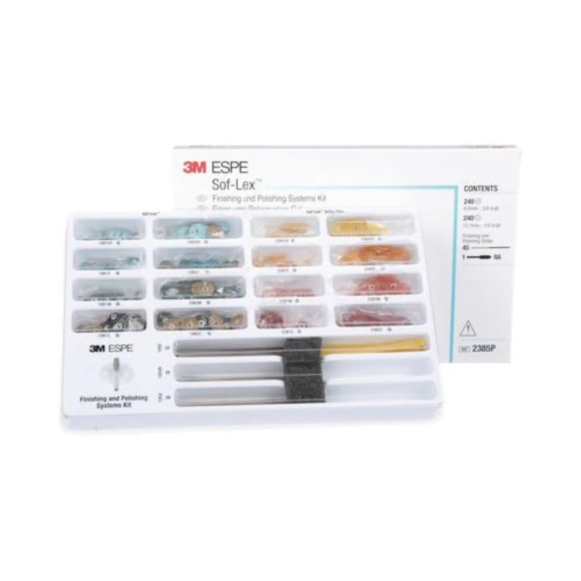 3M Sof-Lex Finishing and Polishing System Kit, 240 Pop-On Discs, 240 XT Discs, 45 Strips, 1 RA Mandrel, 2385P thumbnail 5