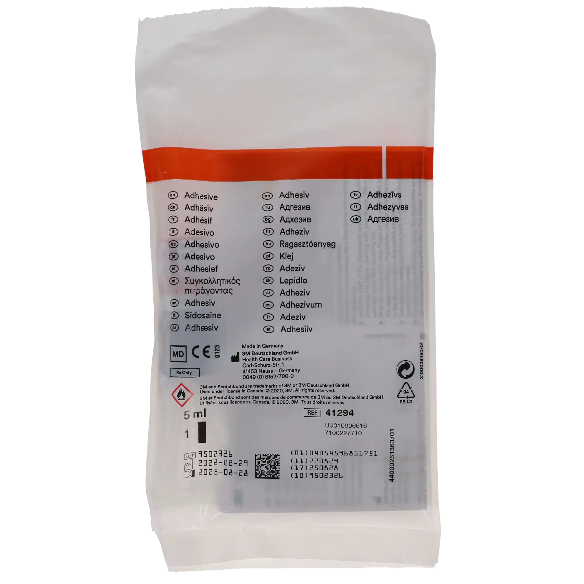 3M Scotchbond Universal Plus Adhesive Refill Vial, 5 mL, 41294 thumbnail 9
