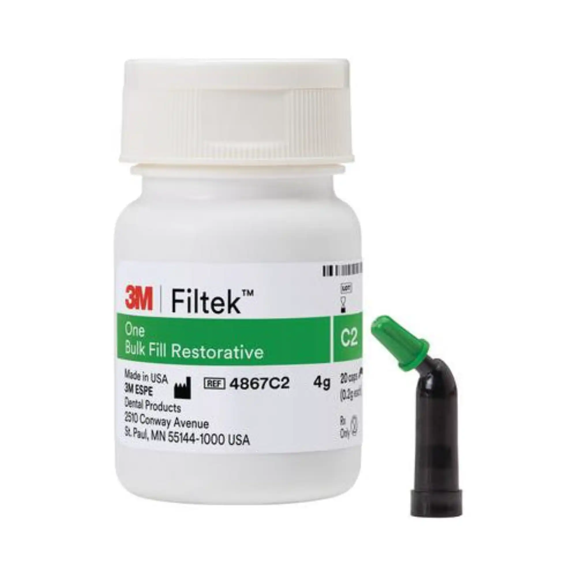 3M Filtek One Bulk Fill Restorative Capsules, Shade C2, 0.2 g, 20/Pk, 4867C2 thumbnail 6