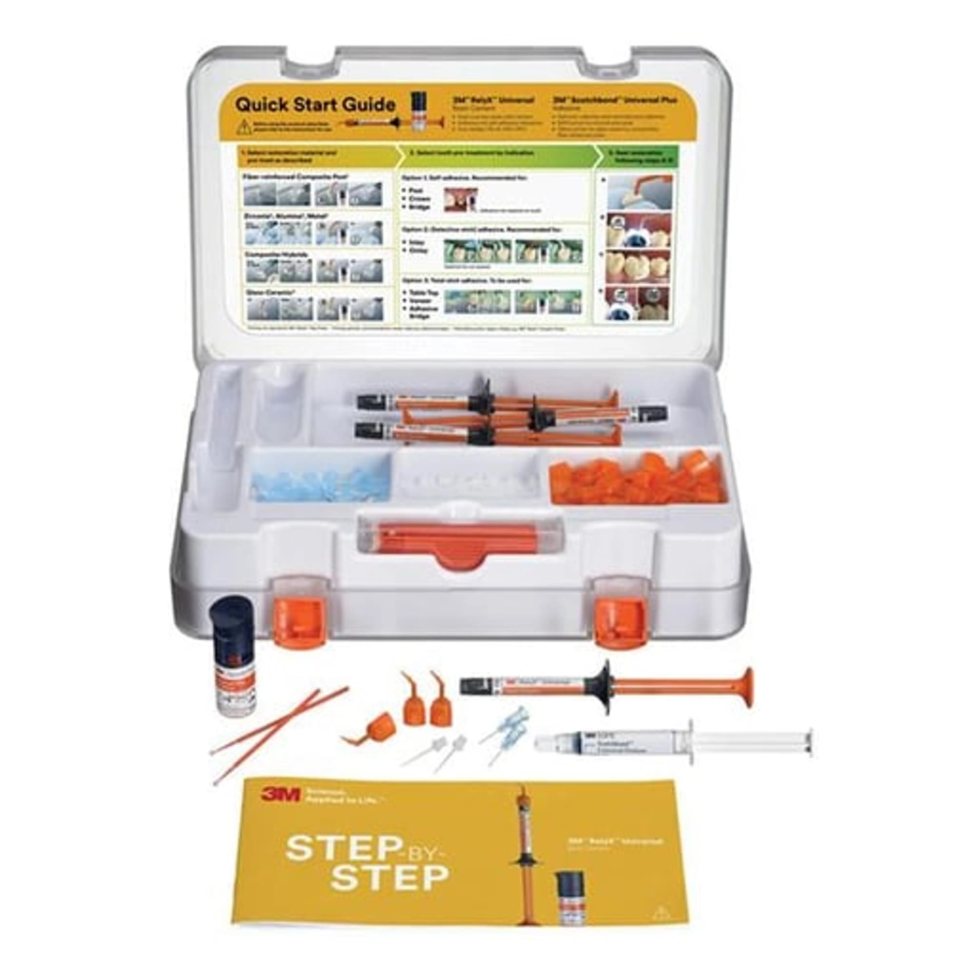 3M RelyX Universal Resin Cement Intro Kit, Shades TR, A1, A3O, WO, 4 x 3.4g Syringes, 56968 thumbnail 2