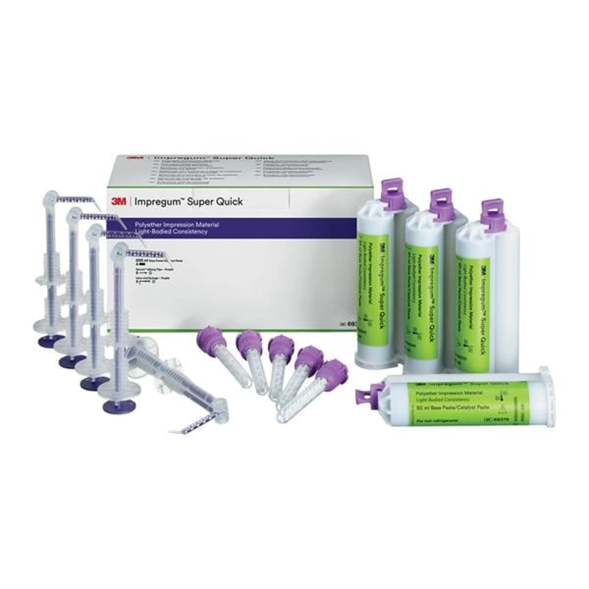 3M Impregum Super Quick Polyether Impression Material, Light Body Refill, 50 mL Cartridges, 4/Pk, 69379 thumbnail 2