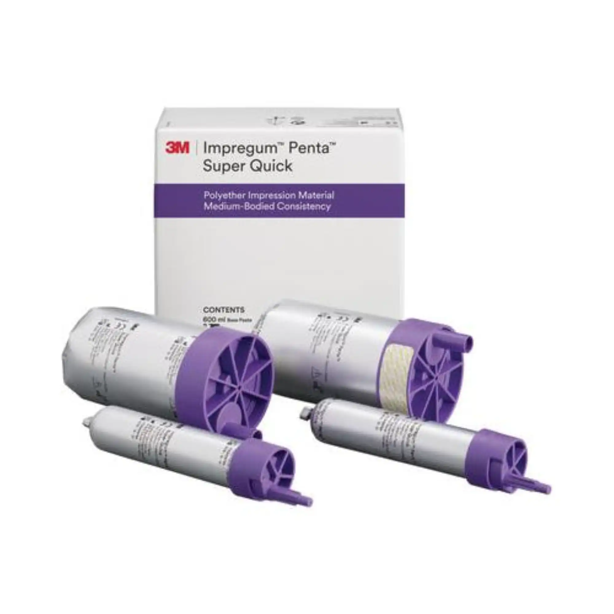 3M Impregum Penta Super Quick Polyether Impression Material, Medium Body, Refill, 2 x 300 mL Base Paste & 2 x 60 mL Catalyst, 69385 thumbnail 2