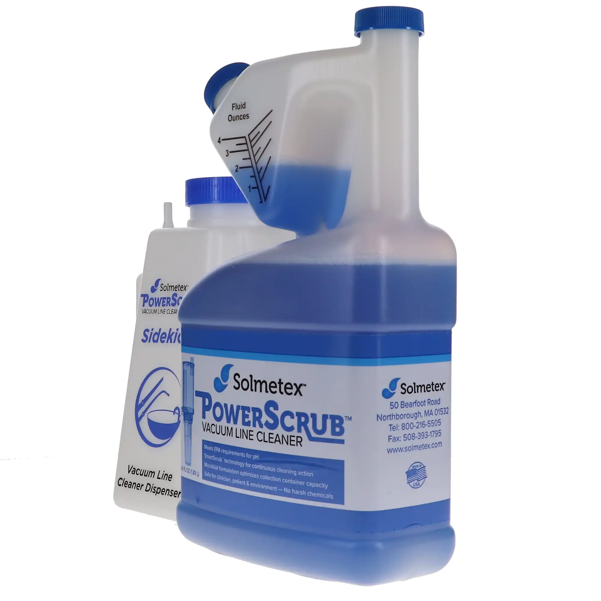 PowerScrub Vacuum Line Cleaner Intro Kit, 64 oz Bottle with Sidekick Dispenser, PCS-VLIK thumbnail 15